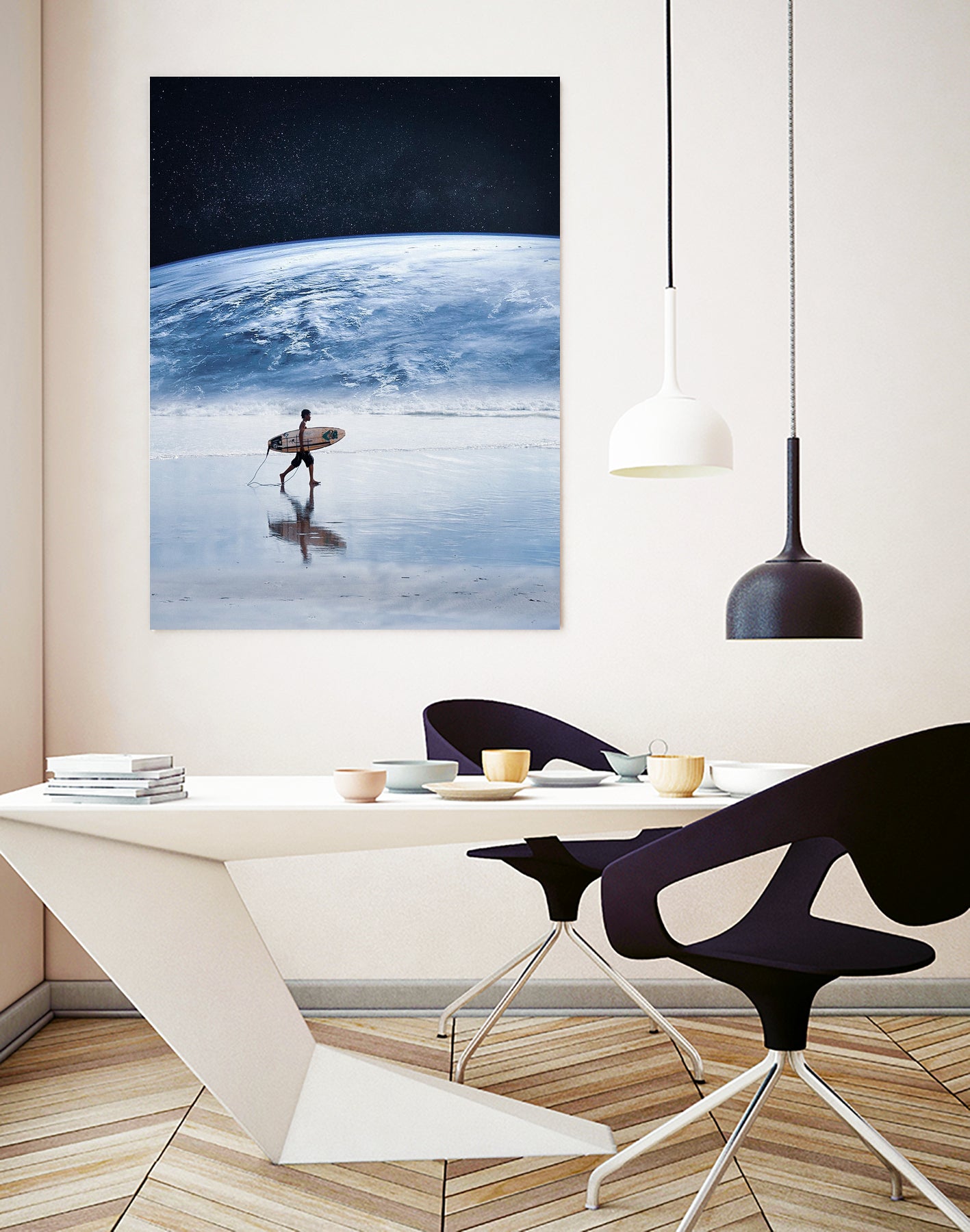 Earth Surfing by Murat Akyol on GIANT ART - white digital painting