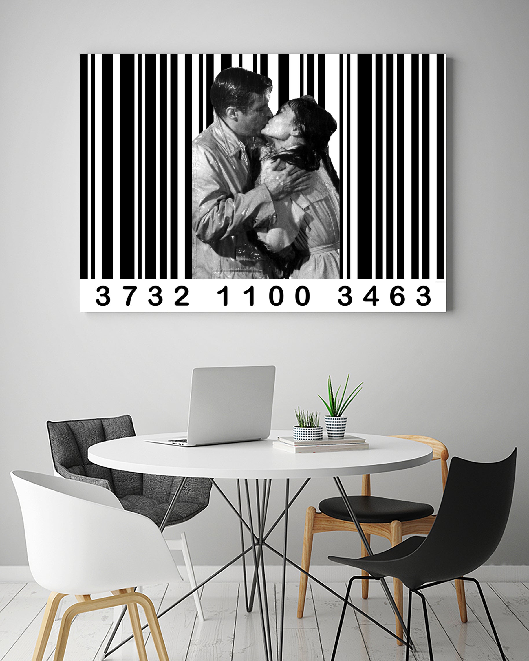 Breakfast at Tiffany's in Barcode by Luigi Tarini on GIANT ART - white photo manipulation