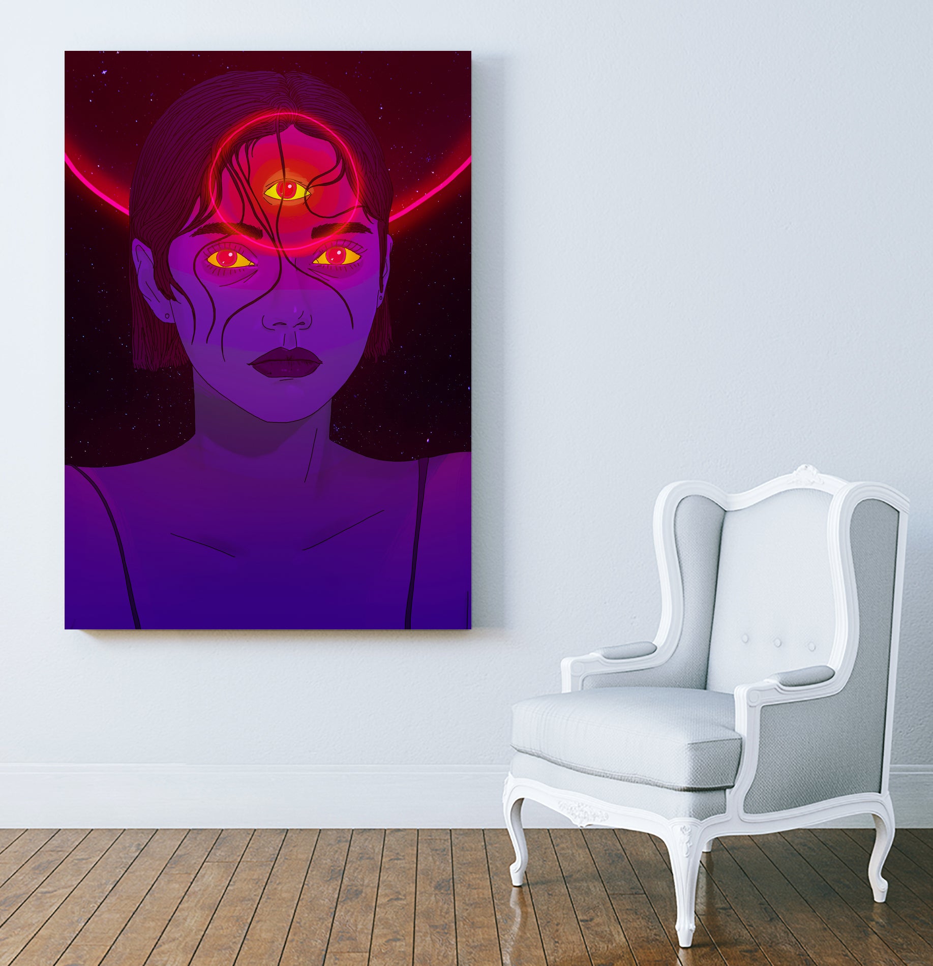 Psychonaut Girl by Francois Martin Painchaud on GIANT ART - fuchsia character design