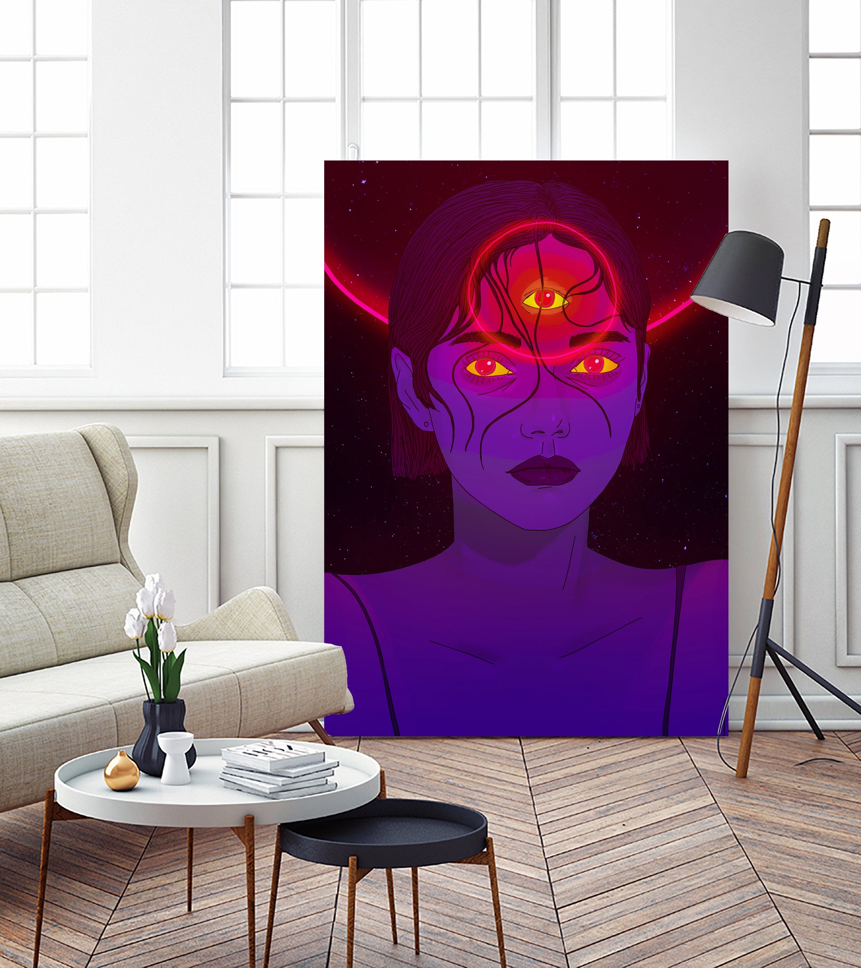 Psychonaut Girl by Francois Martin Painchaud on GIANT ART - fuchsia character design