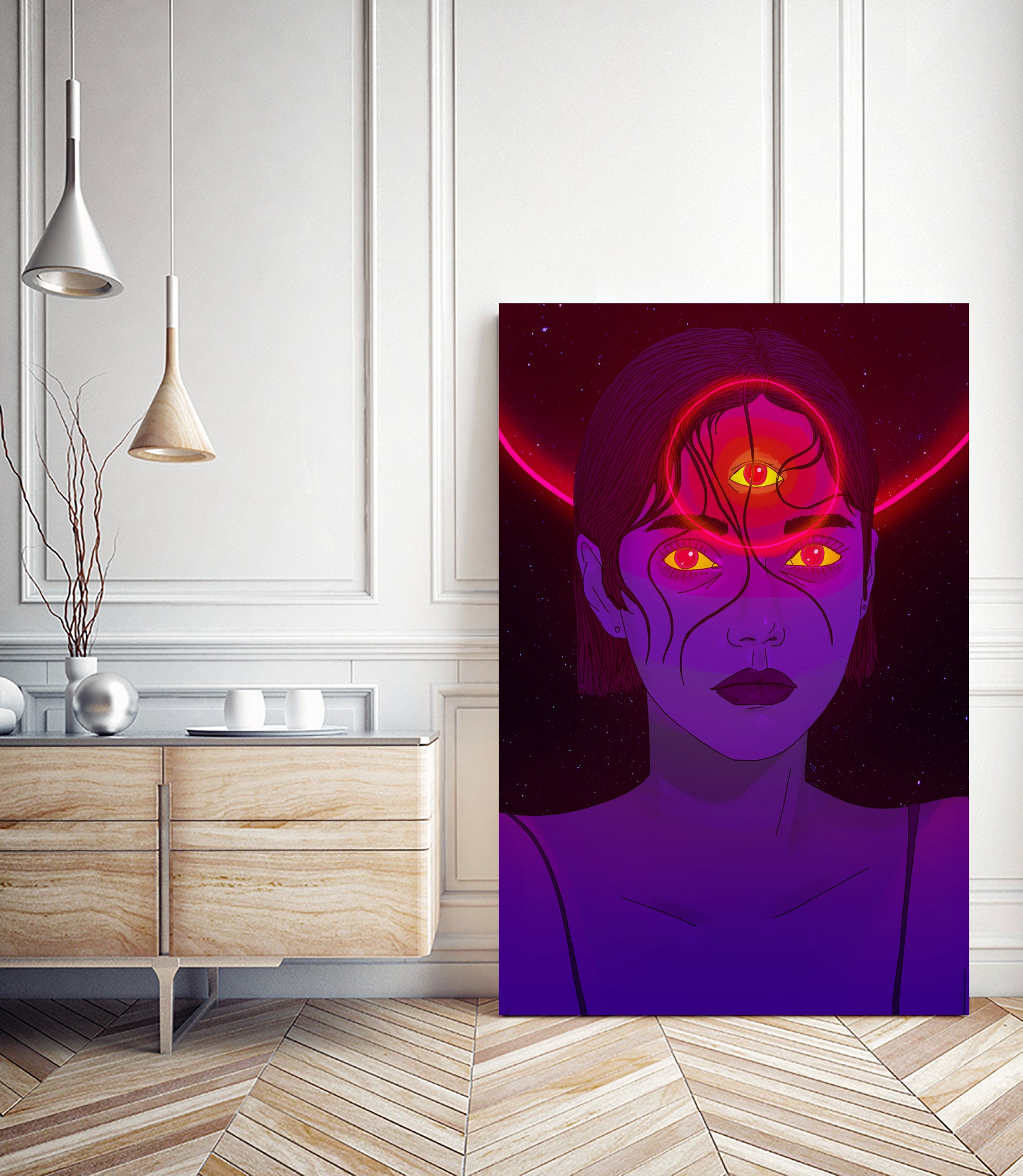 Psychonaut Girl by Francois Martin Painchaud on GIANT ART - fuchsia character design