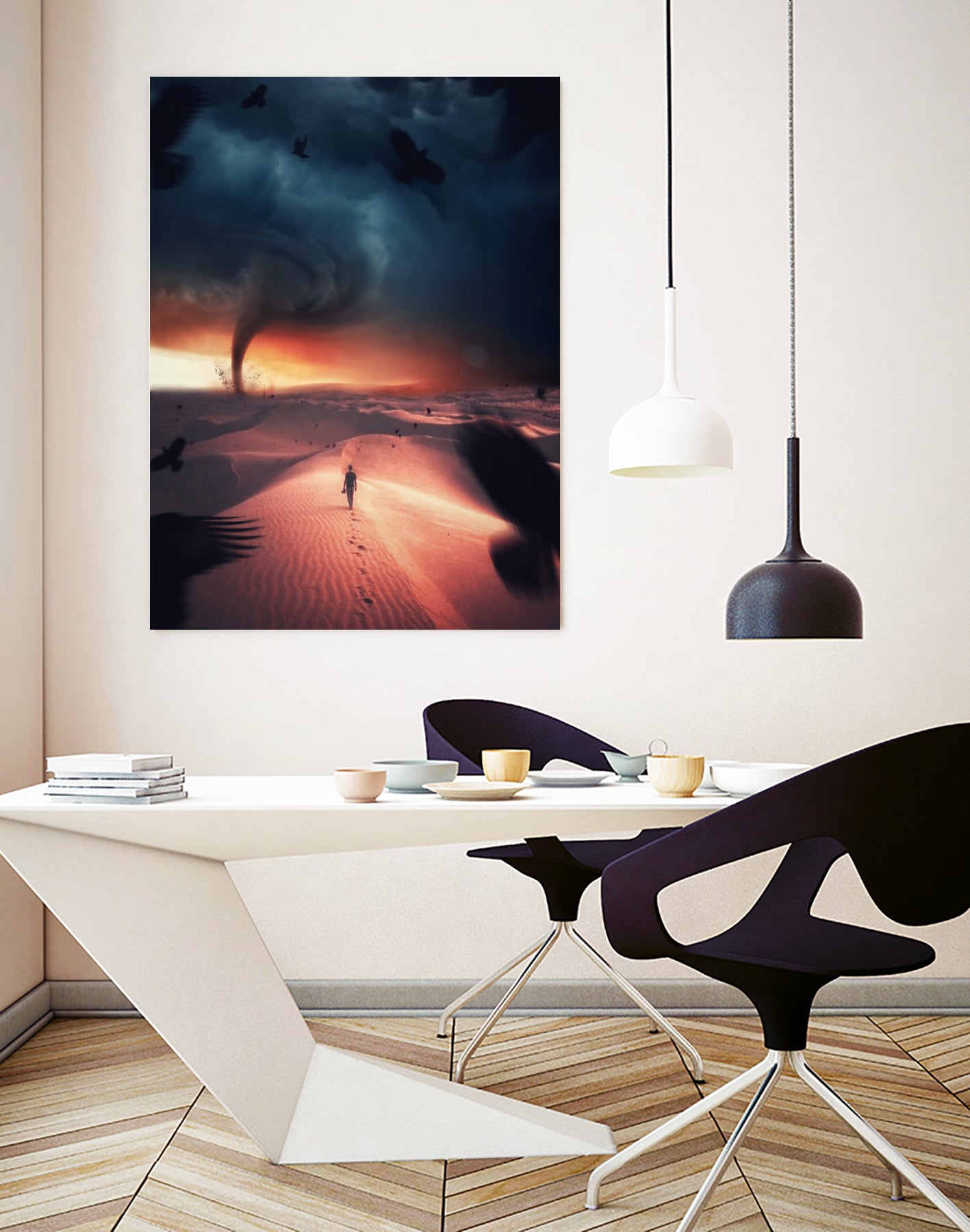 Tornado Desert by Rigaud Mickaël on GIANT ART - orange photo manipulation