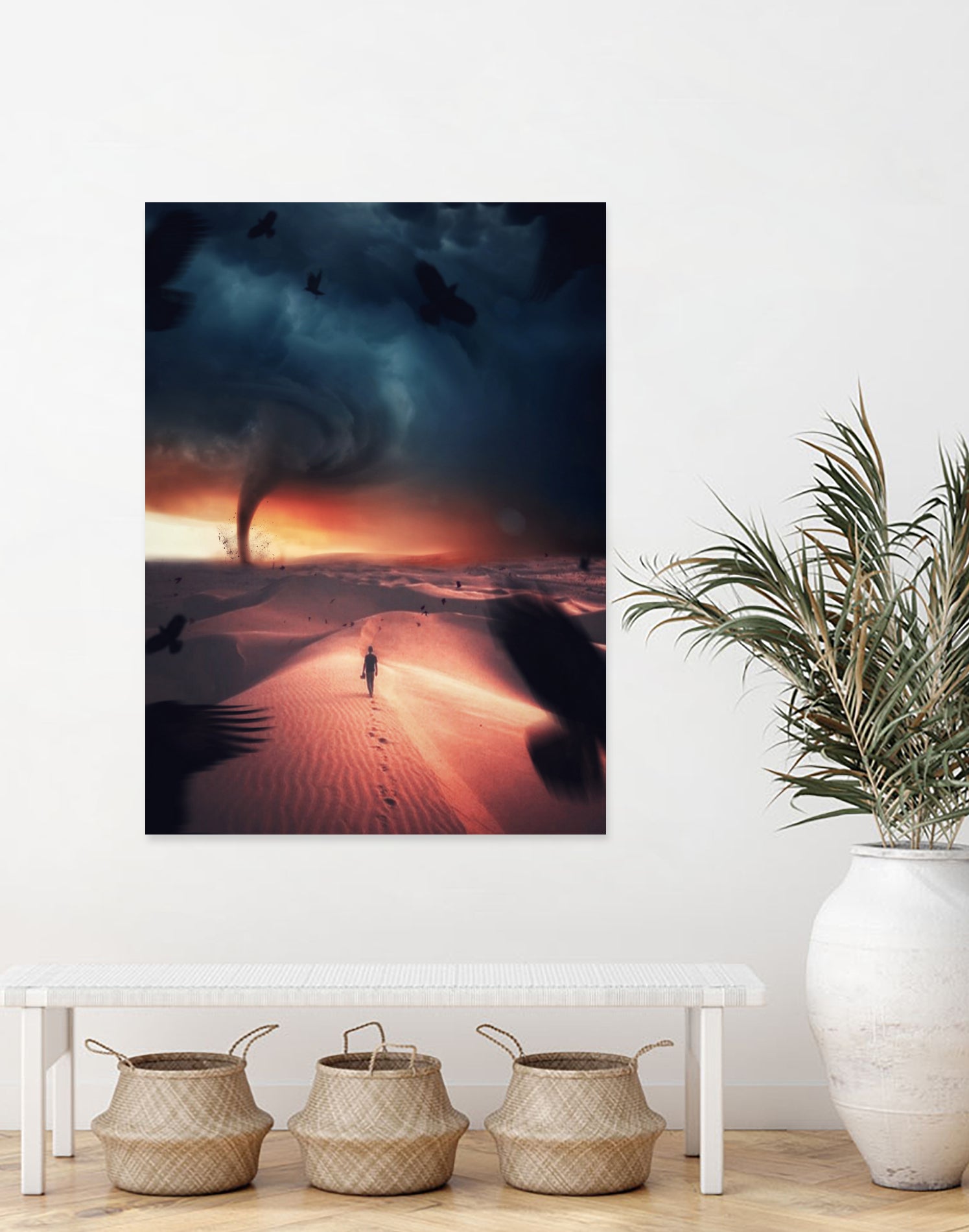 Tornado Desert by Rigaud Mickaël on GIANT ART - orange photo manipulation