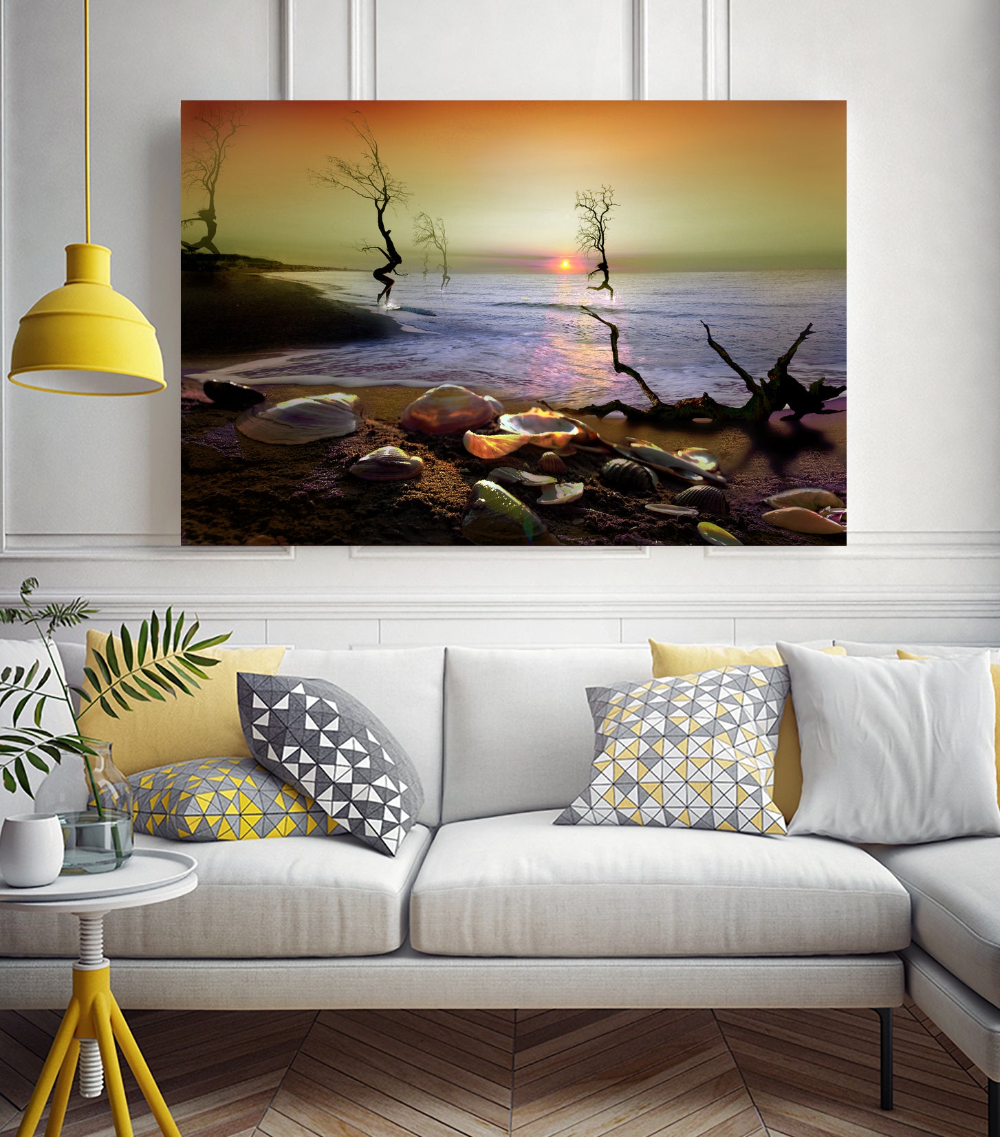 Sunset Run II by Igor Zenin on GIANT ART - blue digital painting