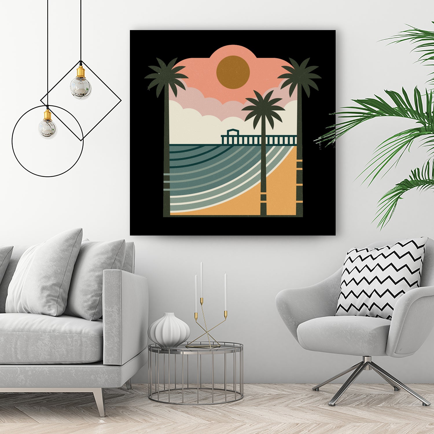 The Pier by Rick Crane on GIANT ART - white digital drawing