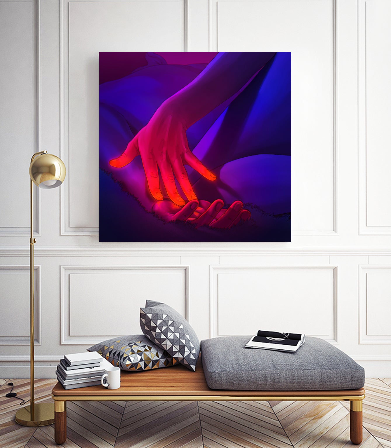 Intimate Touch by Francois Martin Painchaud on GIANT ART - red character design