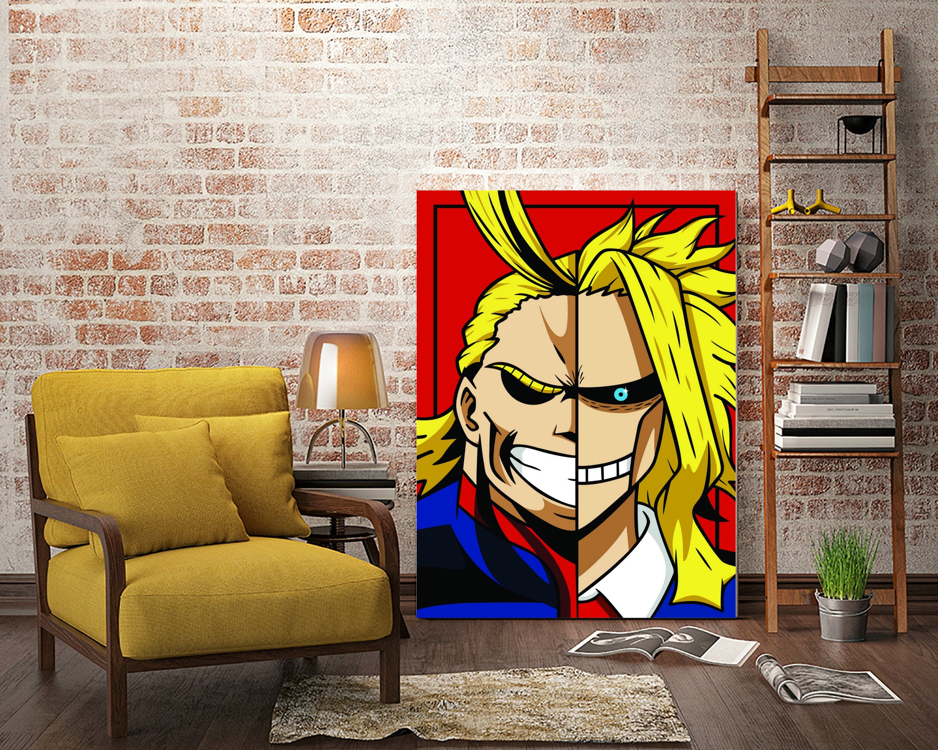 ALL MIGHT My Hero Academia by Muhamat Azmi Muna on GIANT ART - white character design