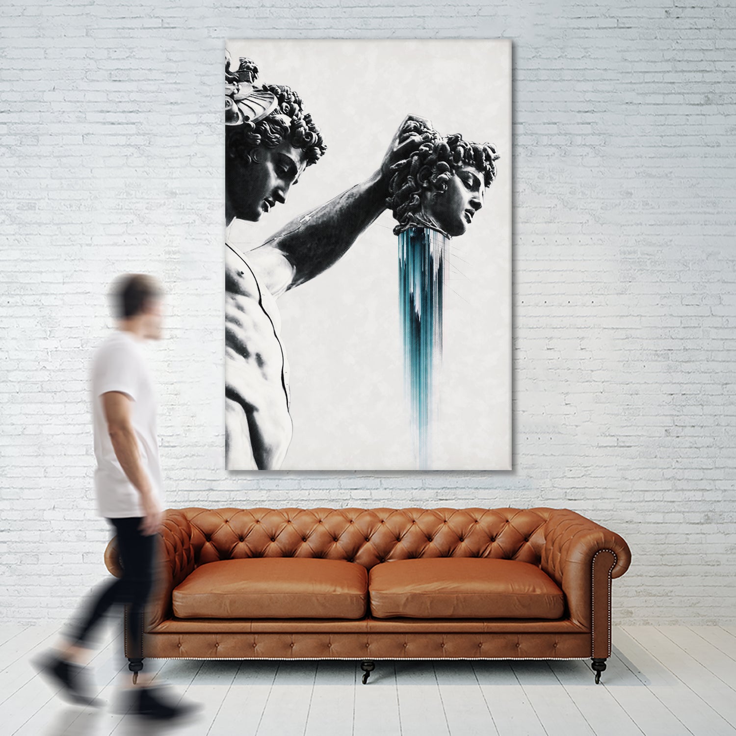 Perseus and Medusa by Menelaos Trompoukis on GIANT ART - gray digital painting