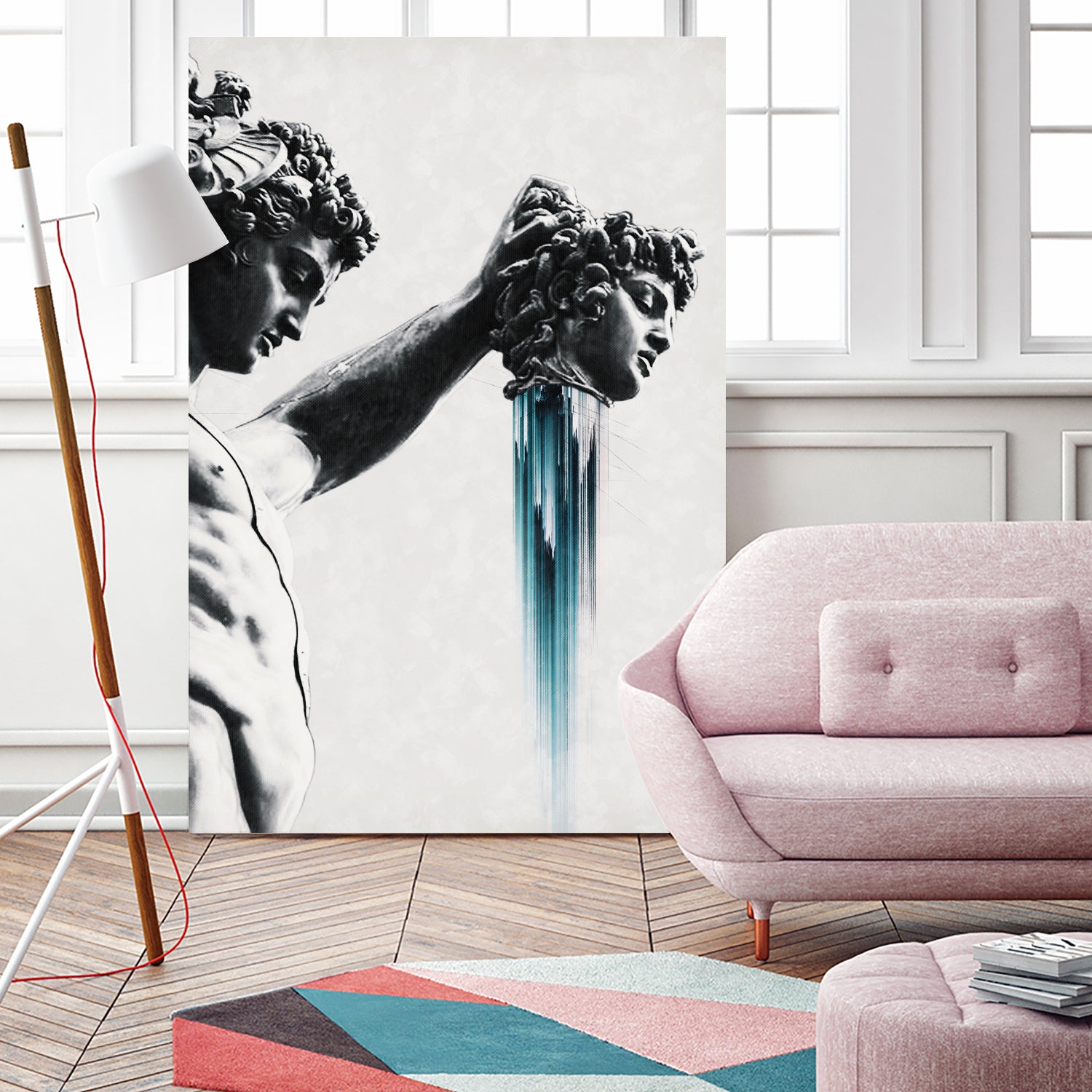 Perseus and Medusa by Menelaos Trompoukis on GIANT ART - gray digital painting