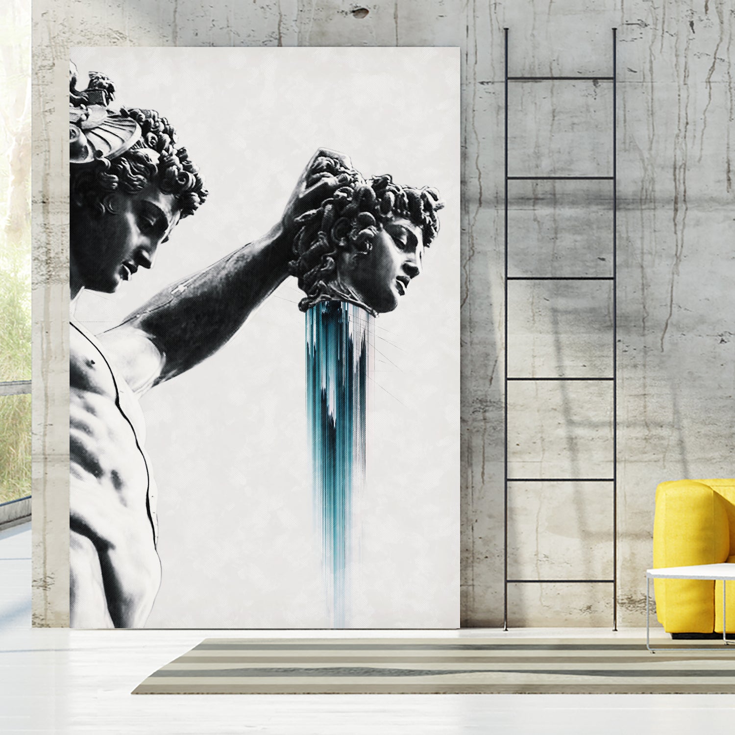 Perseus and Medusa by Menelaos Trompoukis on GIANT ART - gray digital painting