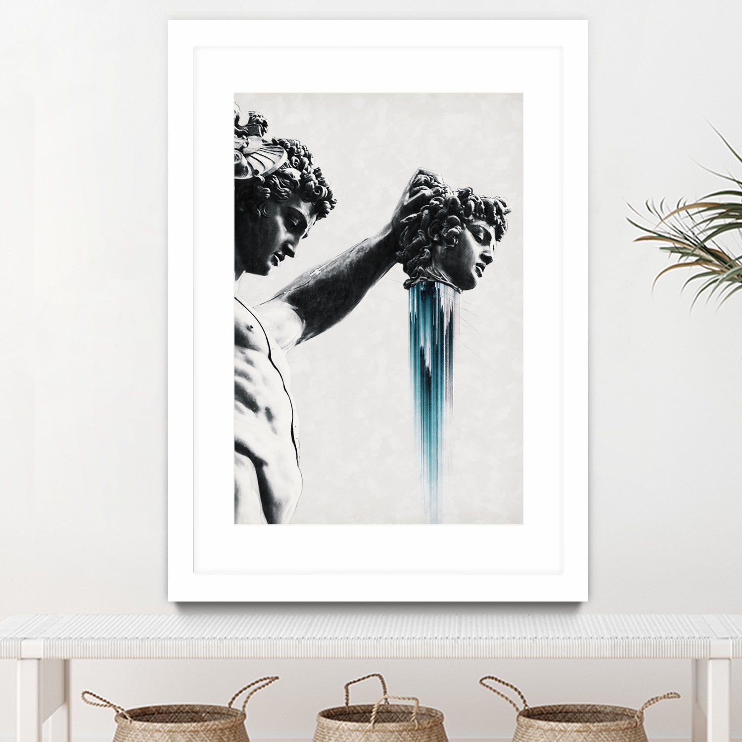Perseus and Medusa by Menelaos Trompoukis on GIANT ART - gray digital painting