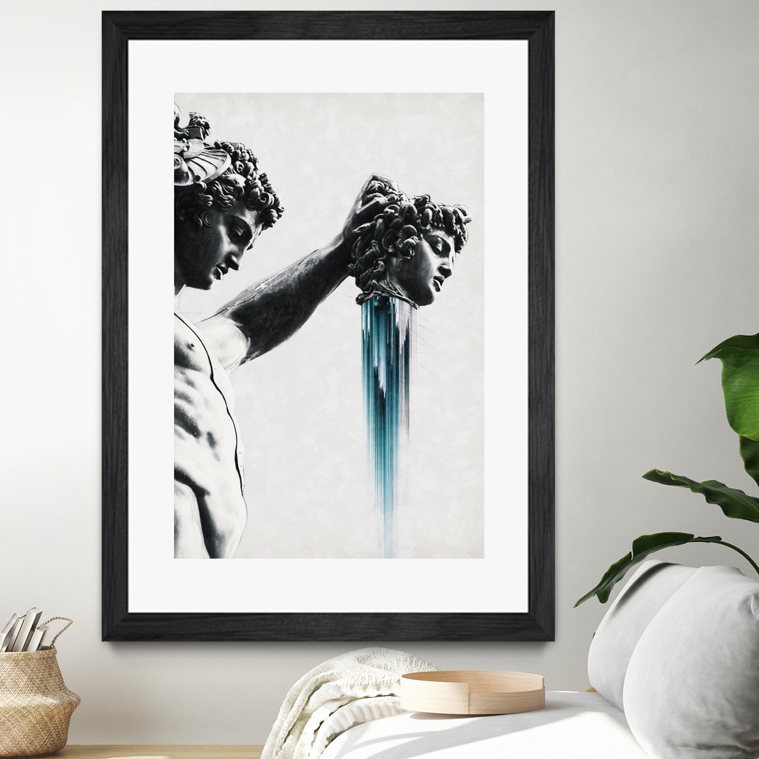 Perseus and Medusa by Menelaos Trompoukis on GIANT ART - gray digital painting