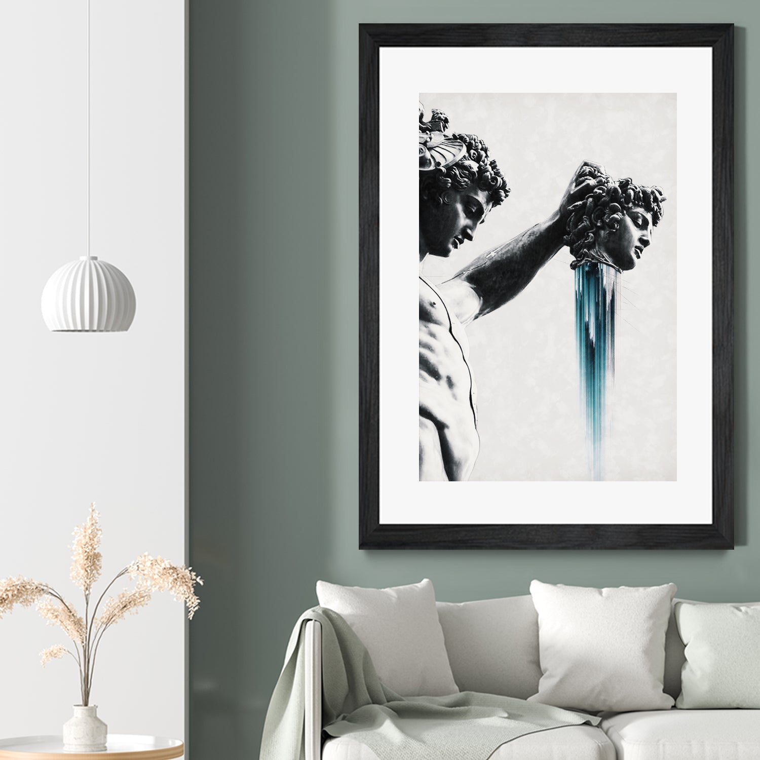 Perseus and Medusa by Menelaos Trompoukis on GIANT ART - gray digital painting