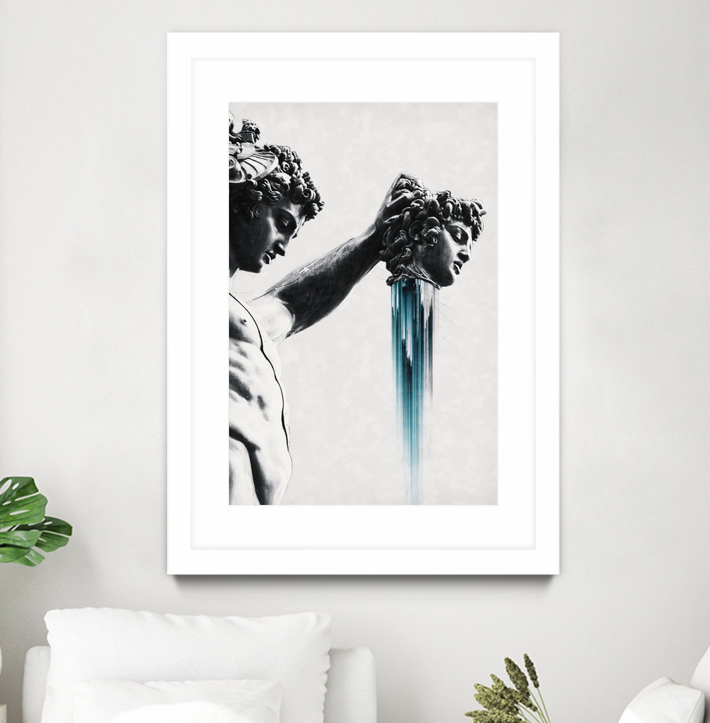 Perseus and Medusa by Menelaos Trompoukis on GIANT ART - gray digital painting
