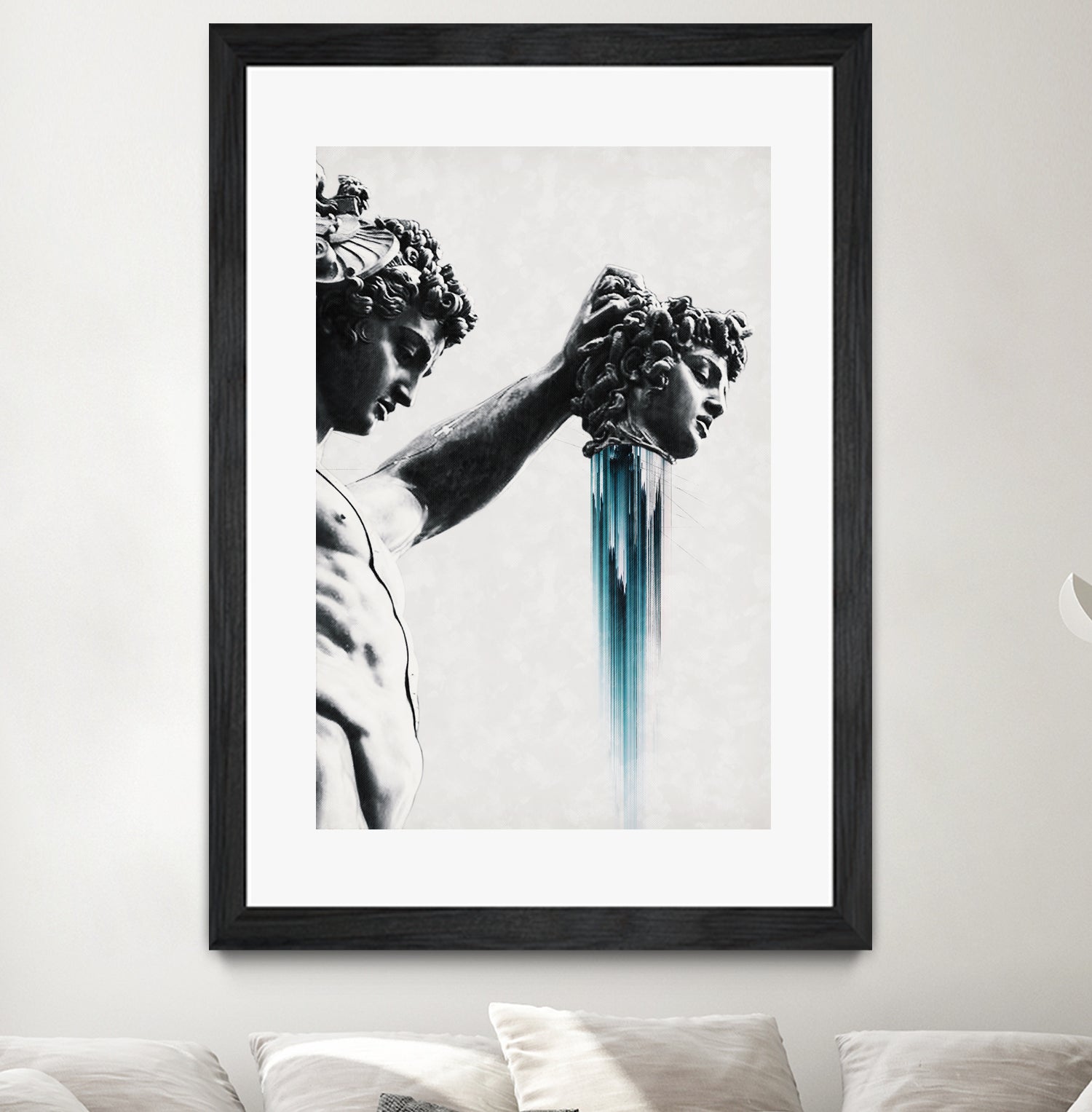 Perseus and Medusa by Menelaos Trompoukis on GIANT ART - gray digital painting