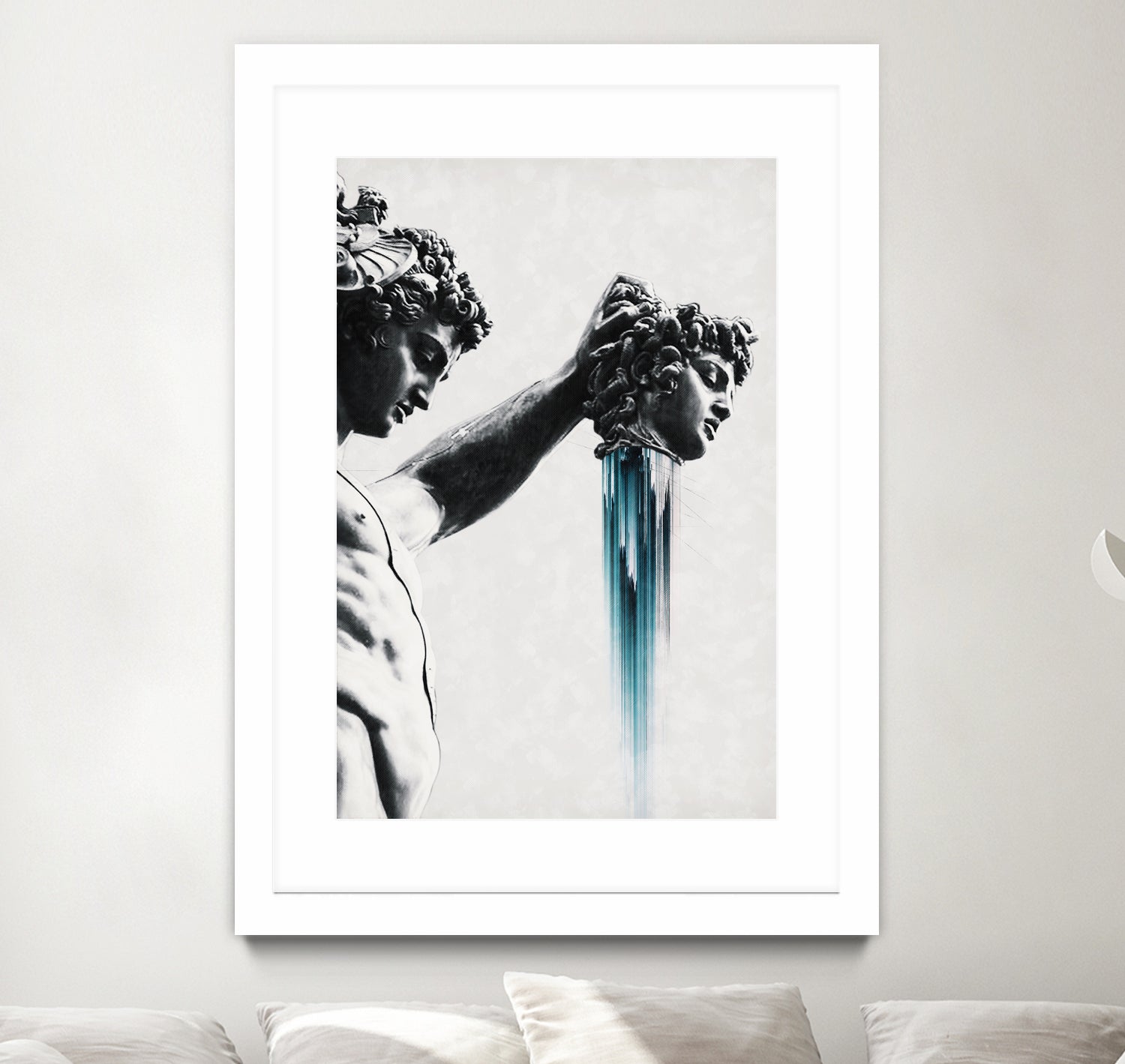 Perseus and Medusa by Menelaos Trompoukis on GIANT ART - gray digital painting