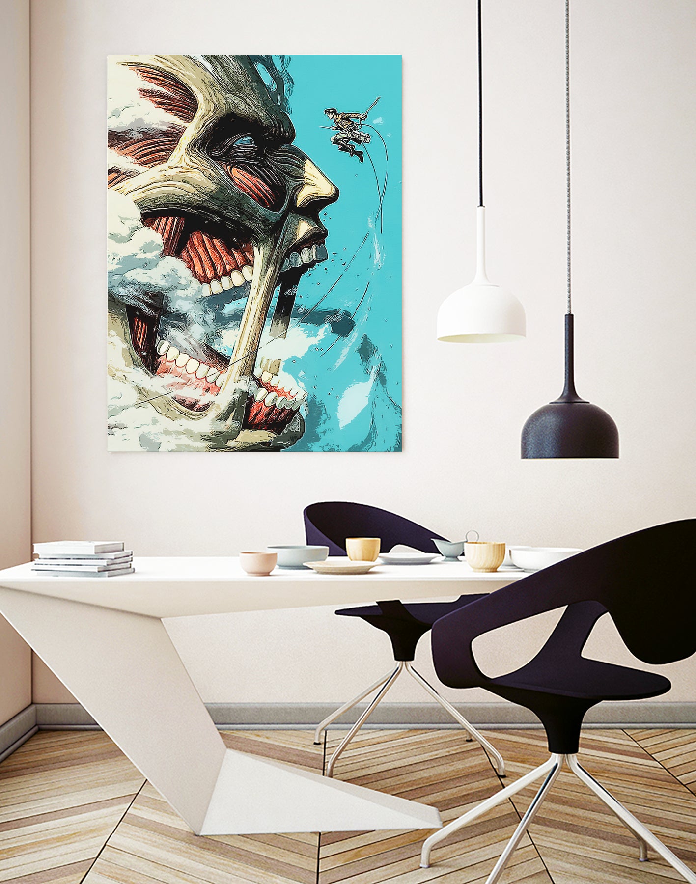 attack on titan by Yusman Paringotan hotmartogi Pasaribu on GIANT ART - gray photo illustration