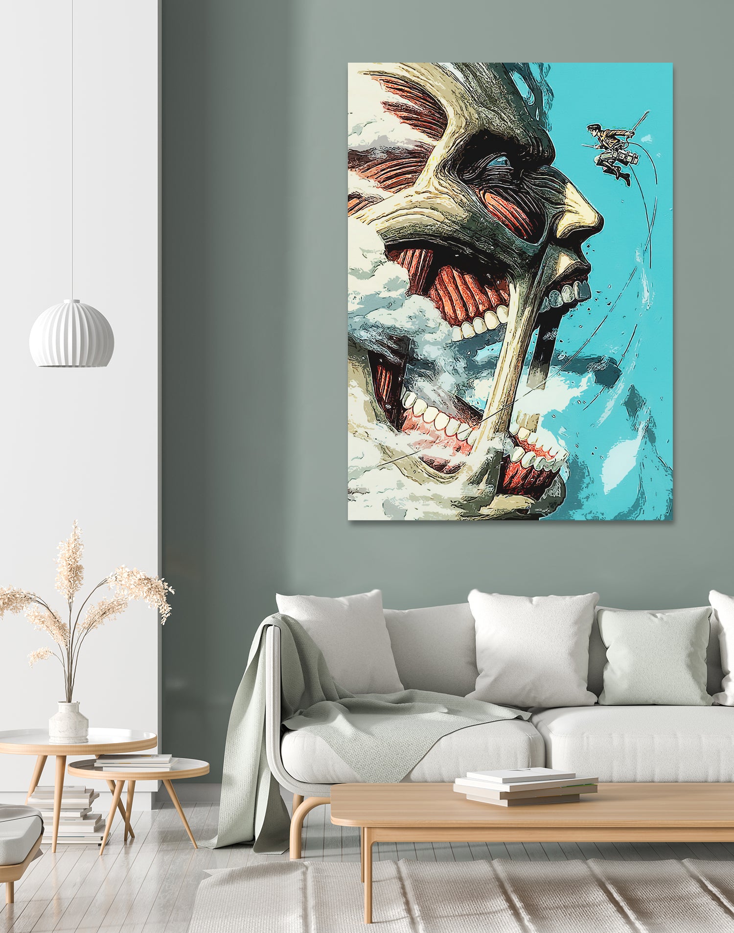 attack on titan by Yusman Paringotan hotmartogi Pasaribu on GIANT ART - gray photo illustration