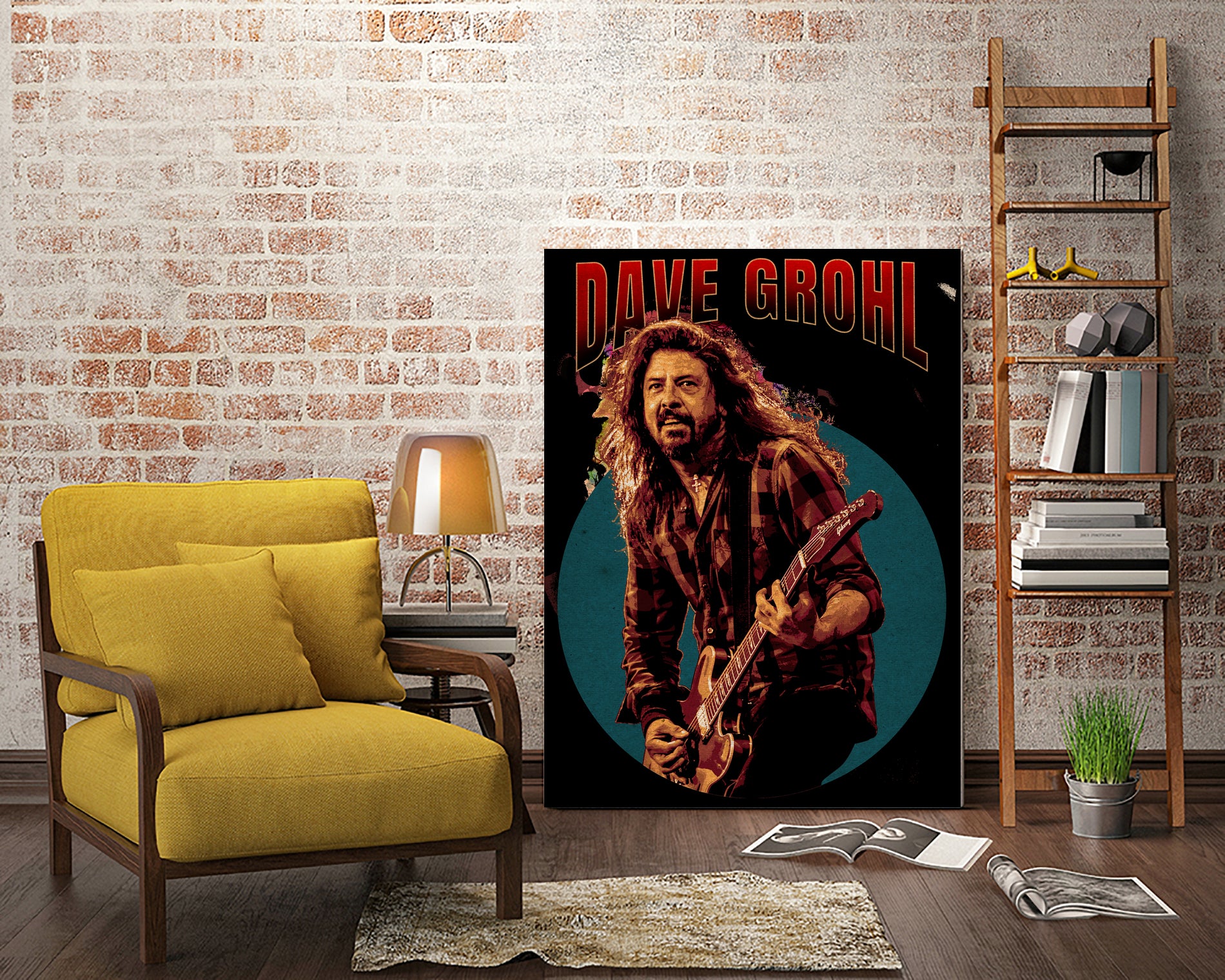 Dave Grohl Live in Show by ade niroi91 on GIANT ART - white photo illustration