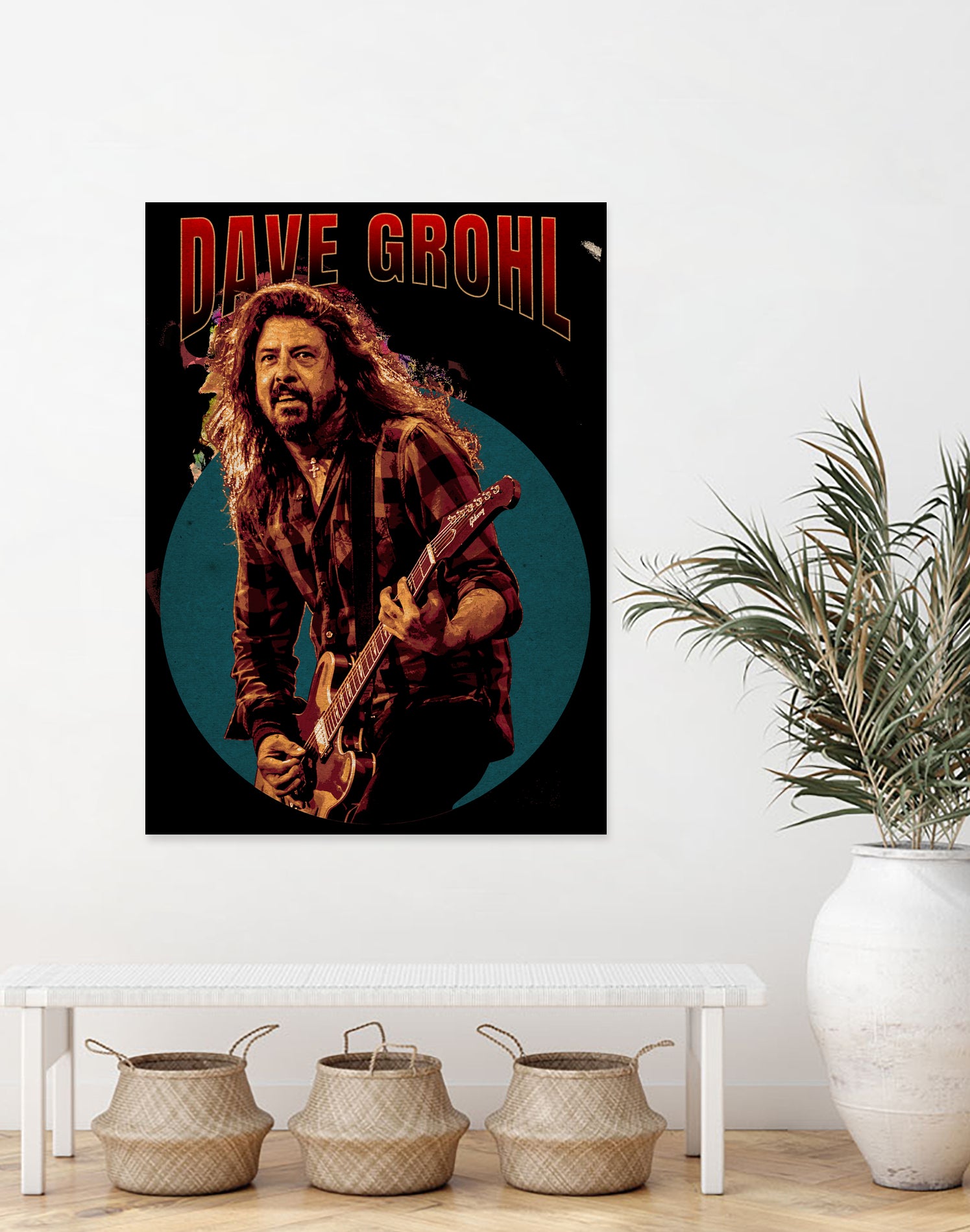 Dave Grohl Live in Show by ade niroi91 on GIANT ART - white photo illustration