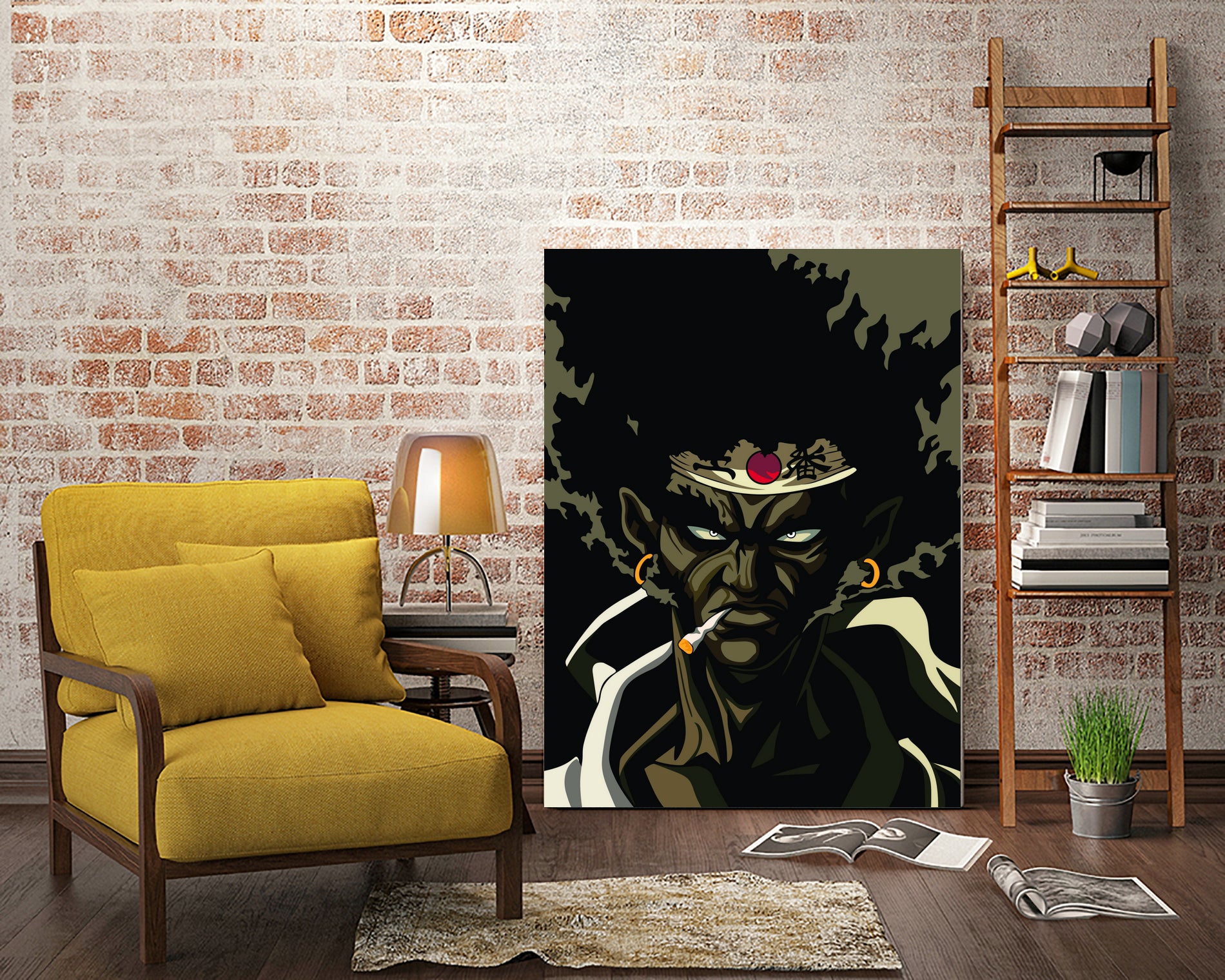 AFRO SAMURAI by Muhamat Azmi Muna on GIANT ART - white character design