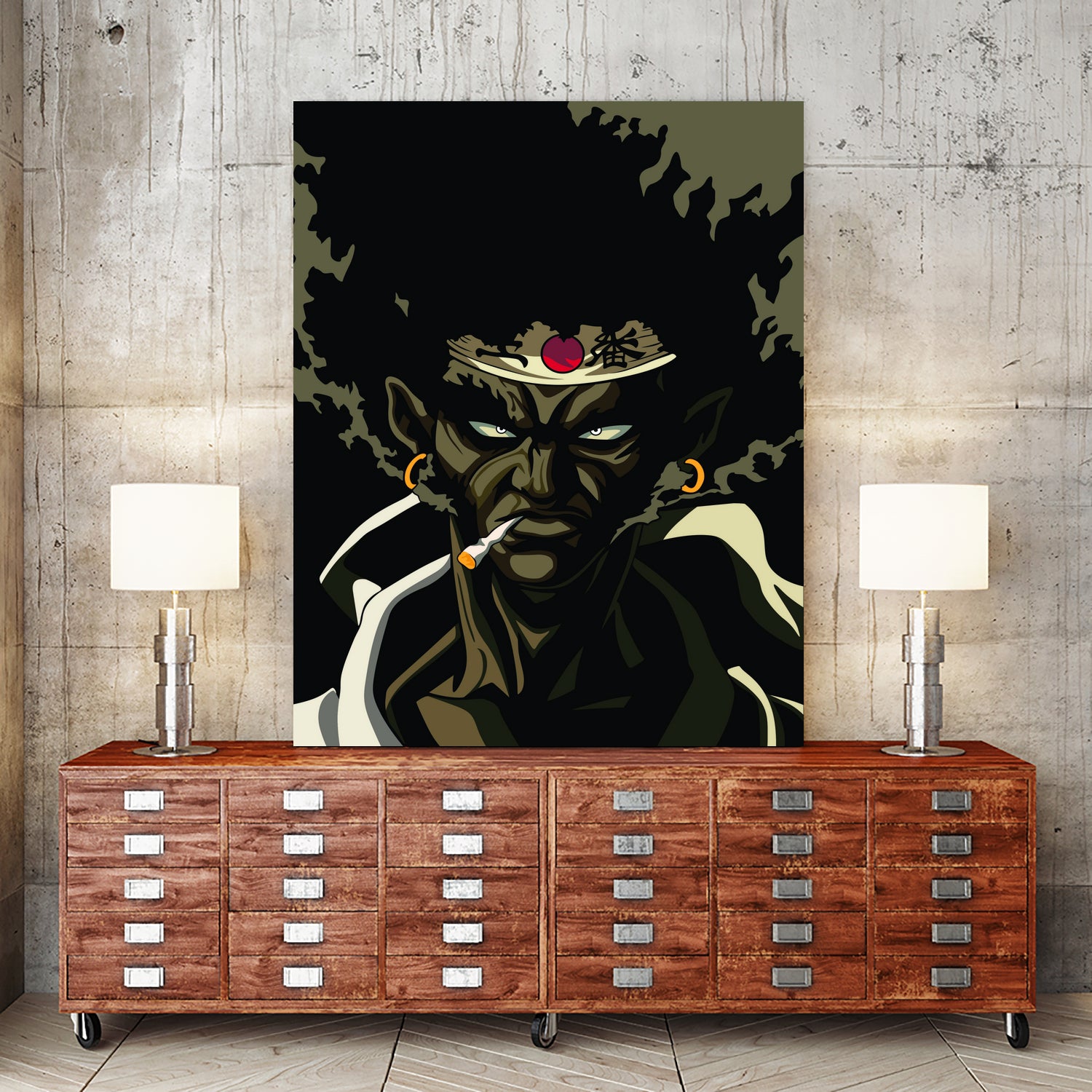 AFRO SAMURAI by Muhamat Azmi Muna on GIANT ART - white character design