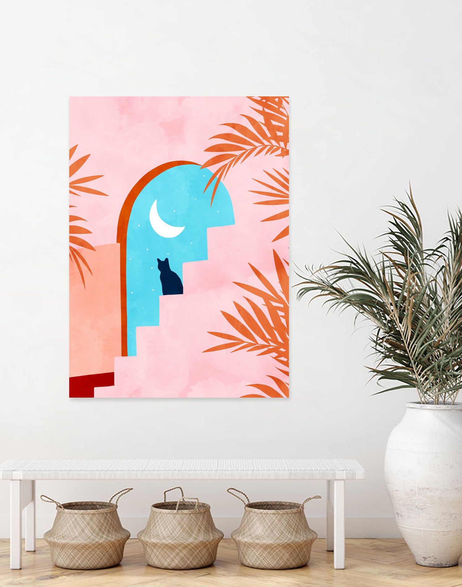 Catrospection by Uma Gokhale on GIANT ART - orange digital painting