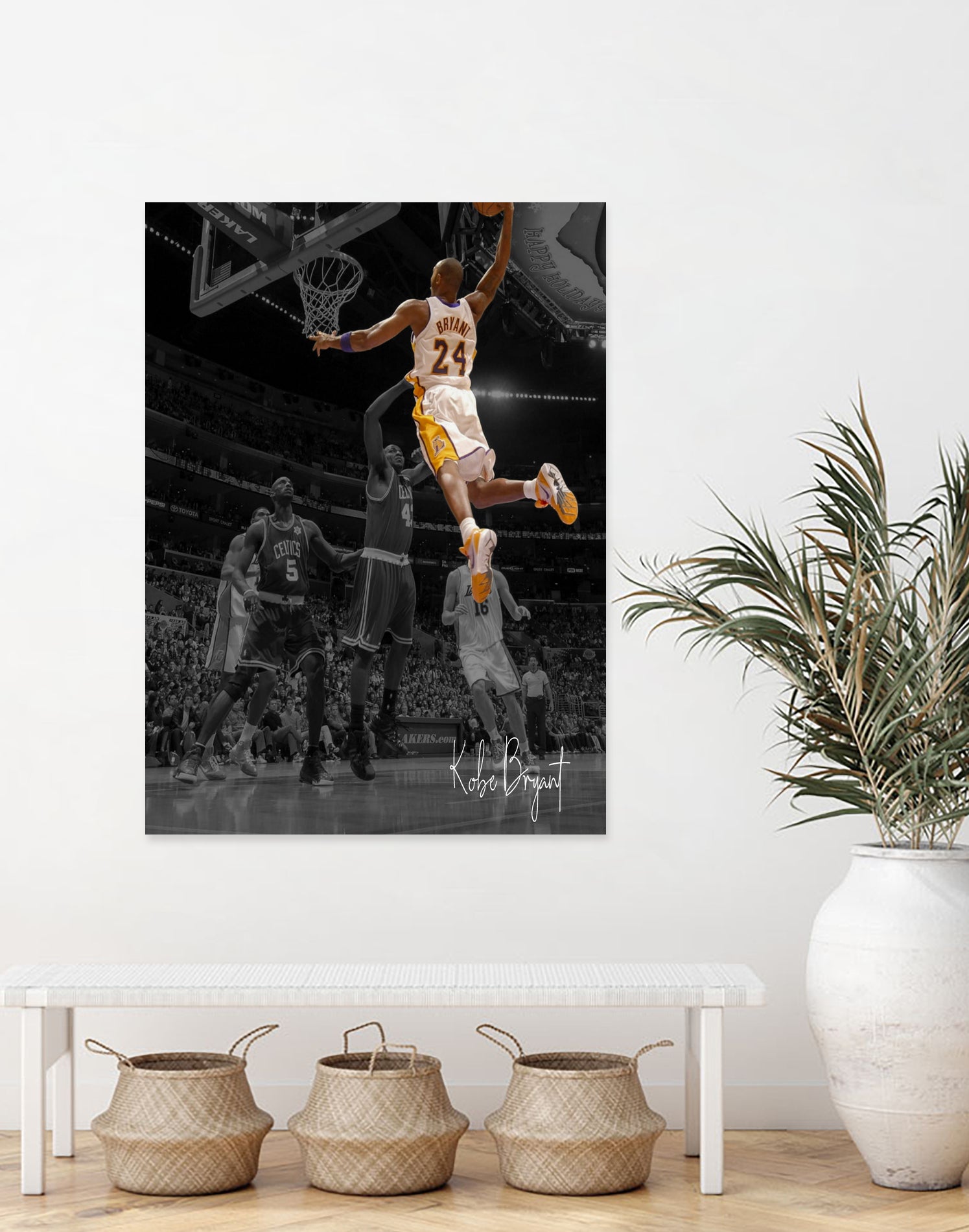 Kobe Bryant Basketball by Septiyan Nugroho on GIANT ART - white digital painting