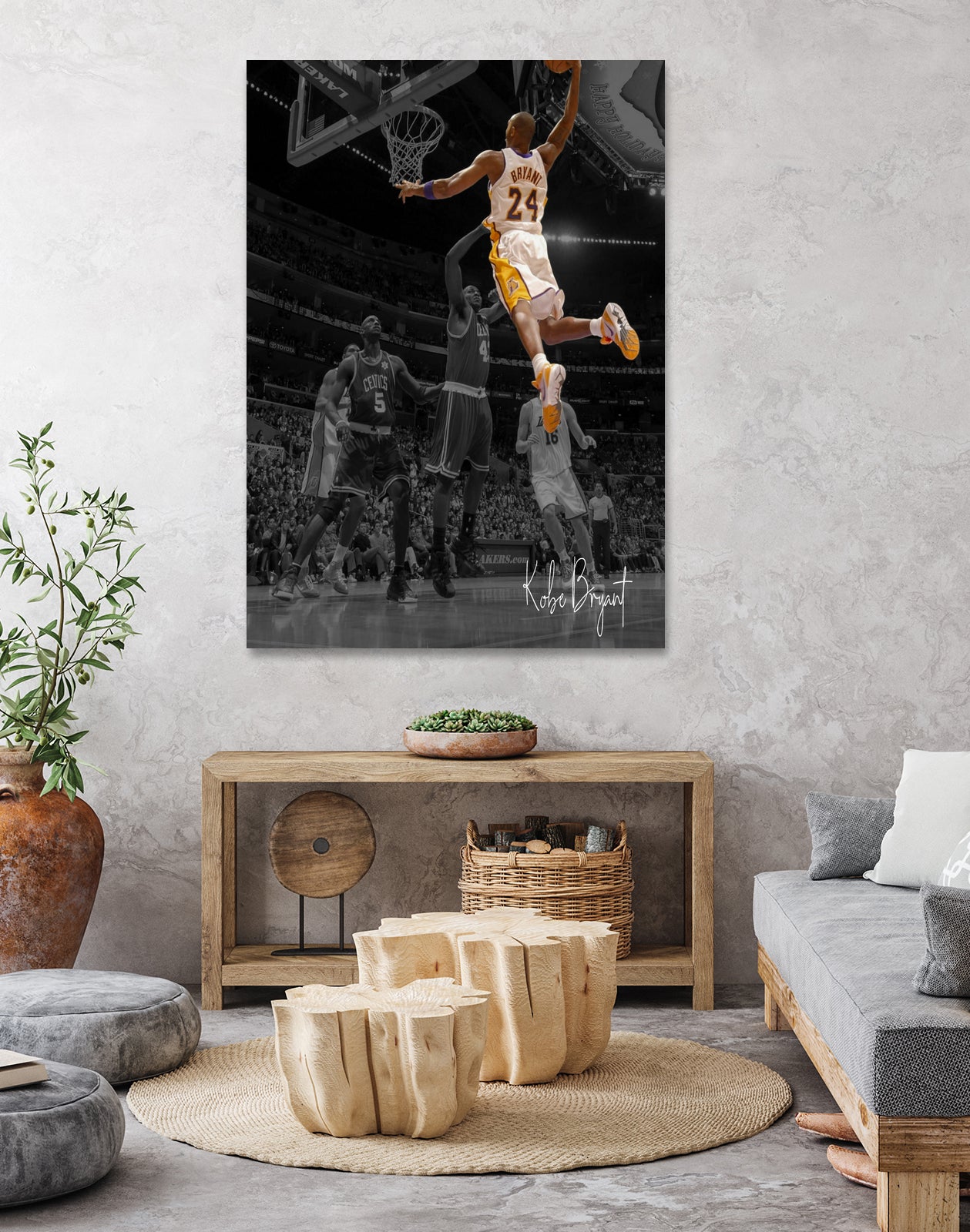 Kobe Bryant Basketball by Septiyan Nugroho on GIANT ART - white digital painting