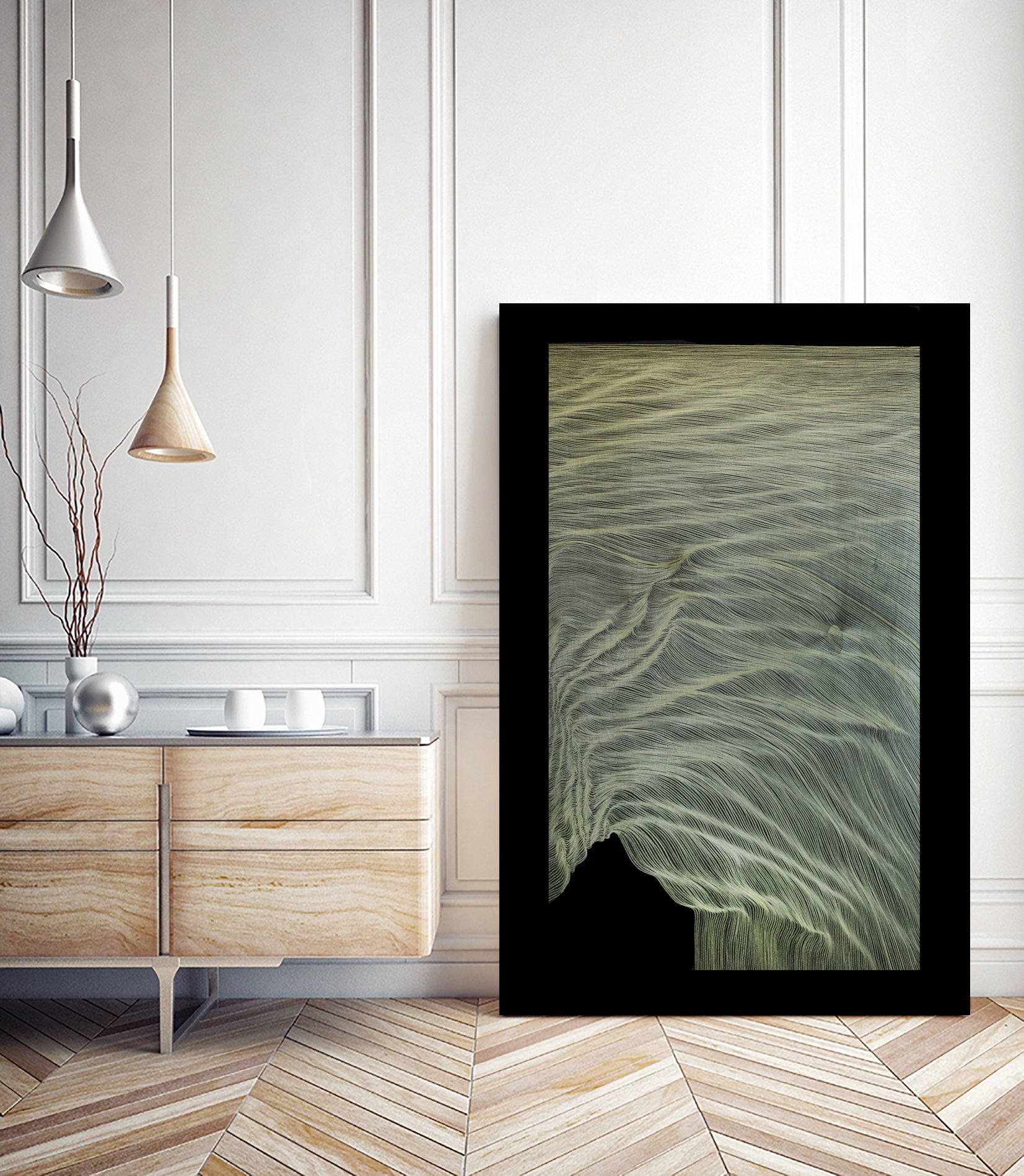 EMOTIONS IN MOTION IV by Florent LUBIENICKI on GIANT ART - black mixed media