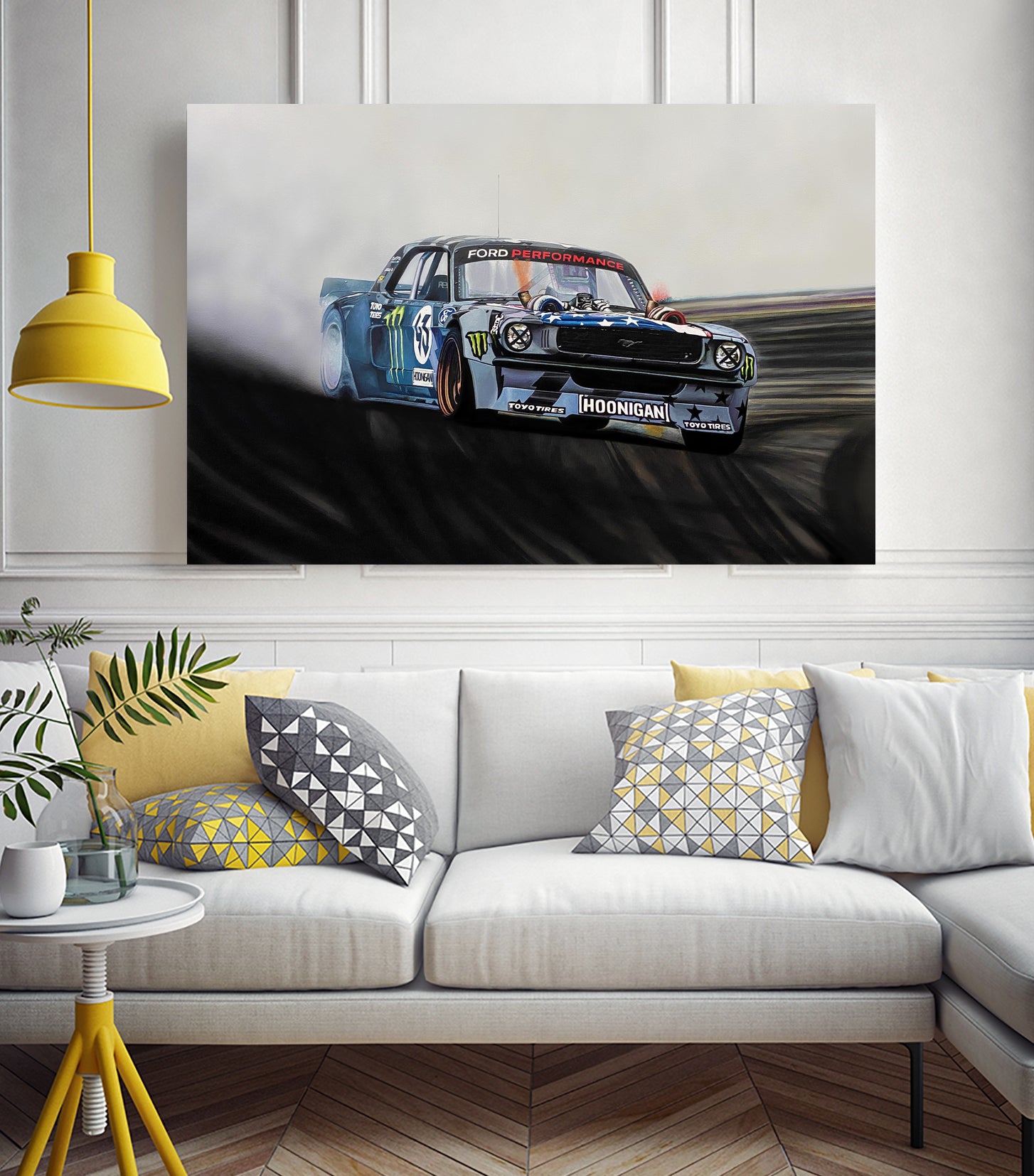 Hoonicorn Drift Car II by João Bello on GIANT ART - blue mixed media