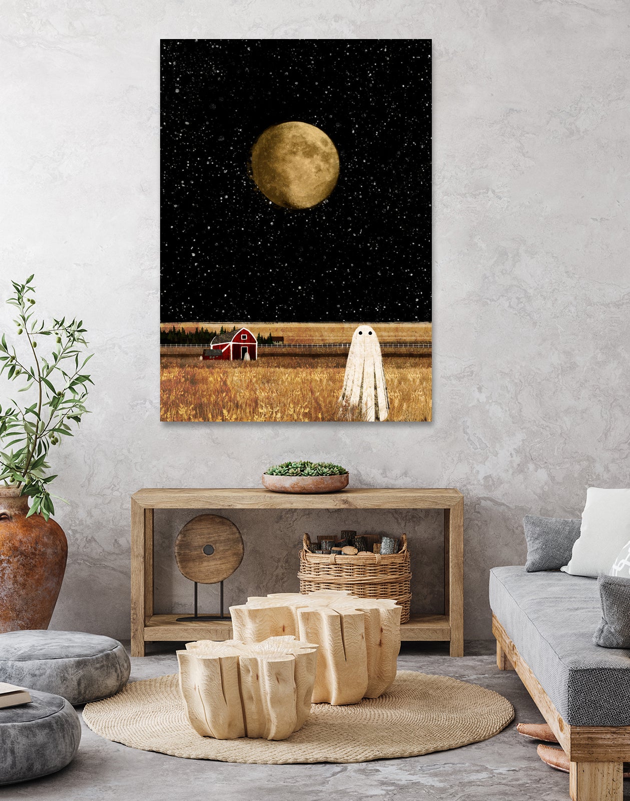 harvest moon by Katherine Blower on GIANT ART - black digital painting