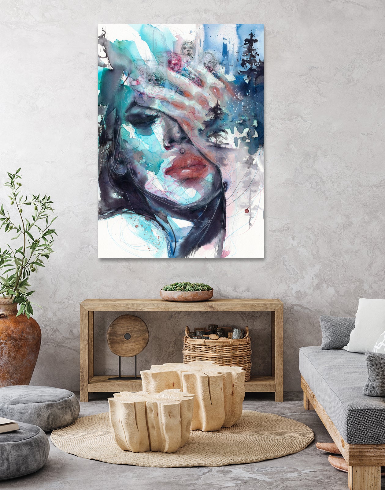 Fade away by Doriana Popa on GIANT ART - blue digital painting