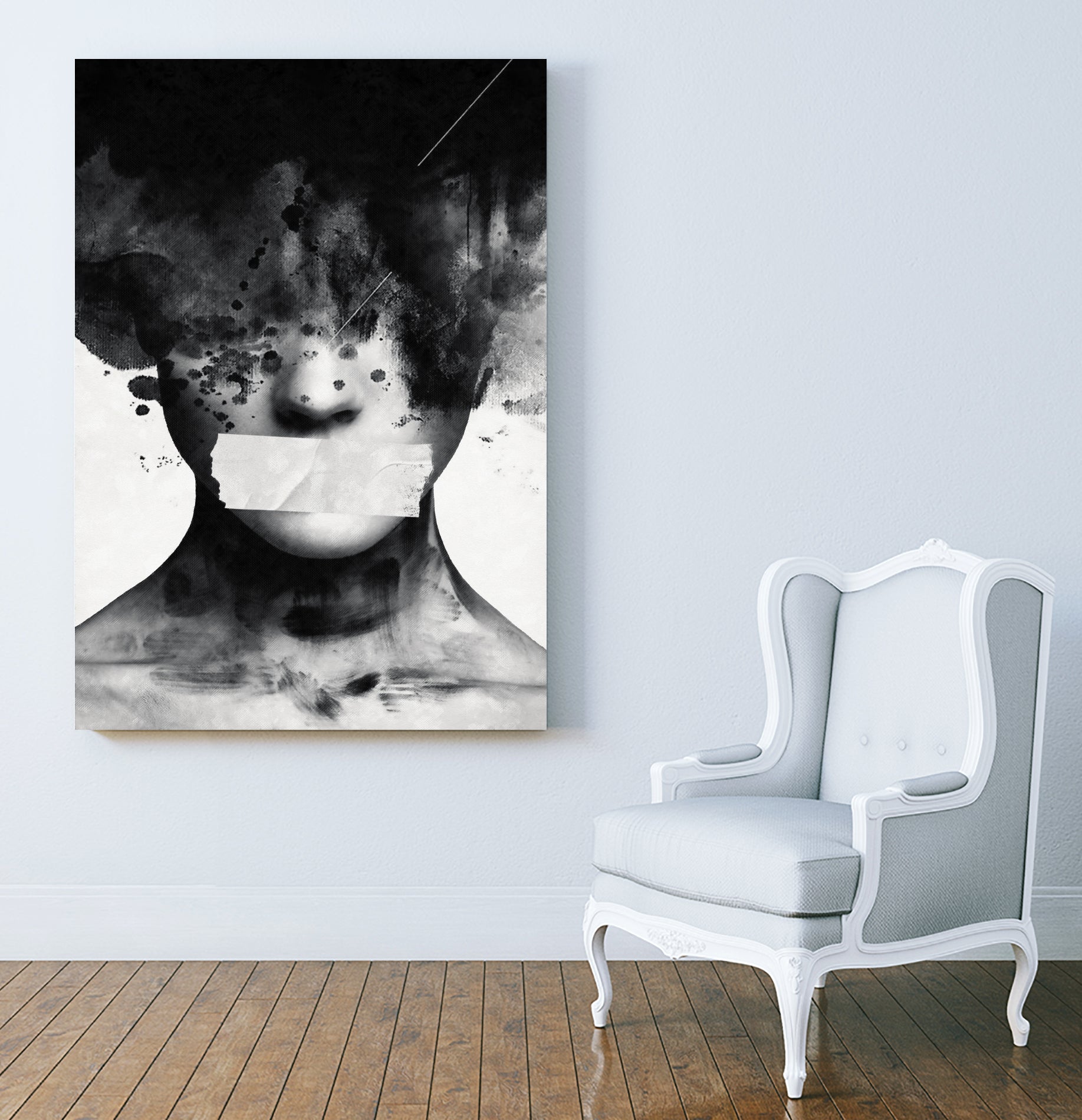 Freedom of speech by Menelaos Trompoukis on GIANT ART - gray digital painting