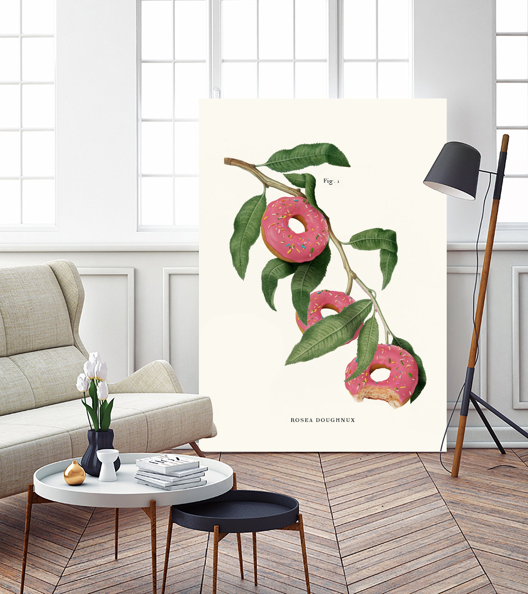 Donut Plant by Jonas Loose on GIANT ART - pink digital drawing