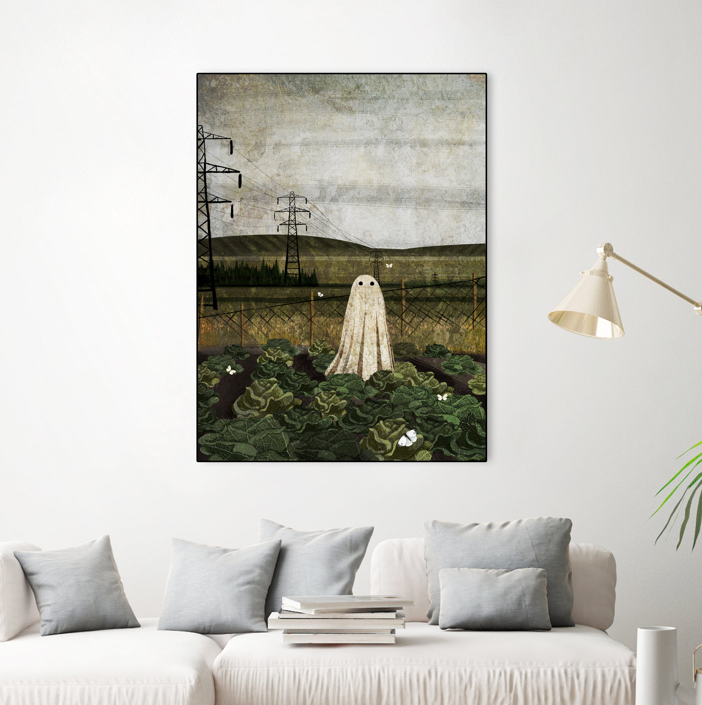 There's A Ghost In The Cabbage Patch Again... by Katherine Blower on GIANT ART - green digital painting