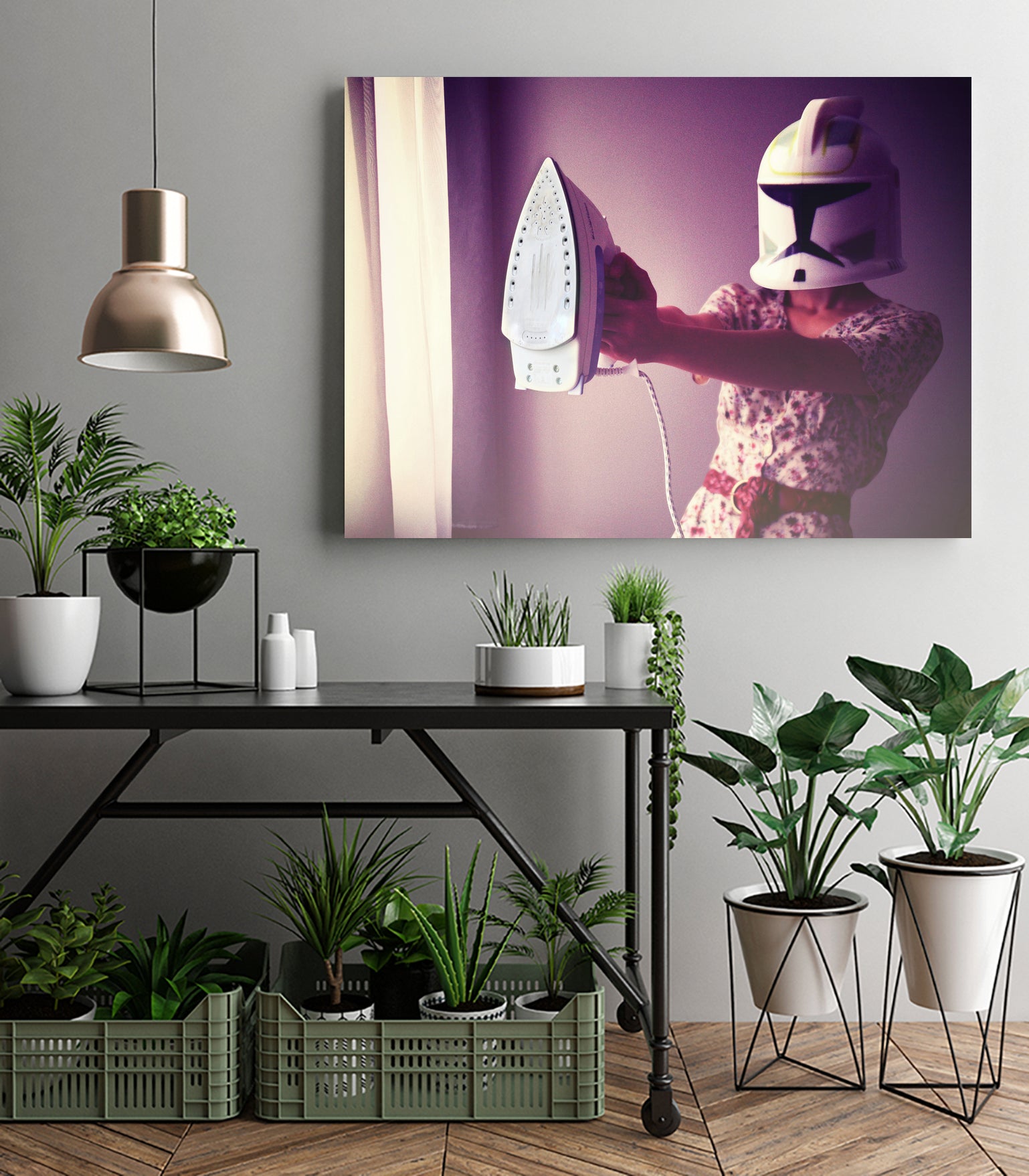 If only I were a jedi by Caroline Sauvage on GIANT ART - fuchsia photo manipulation
