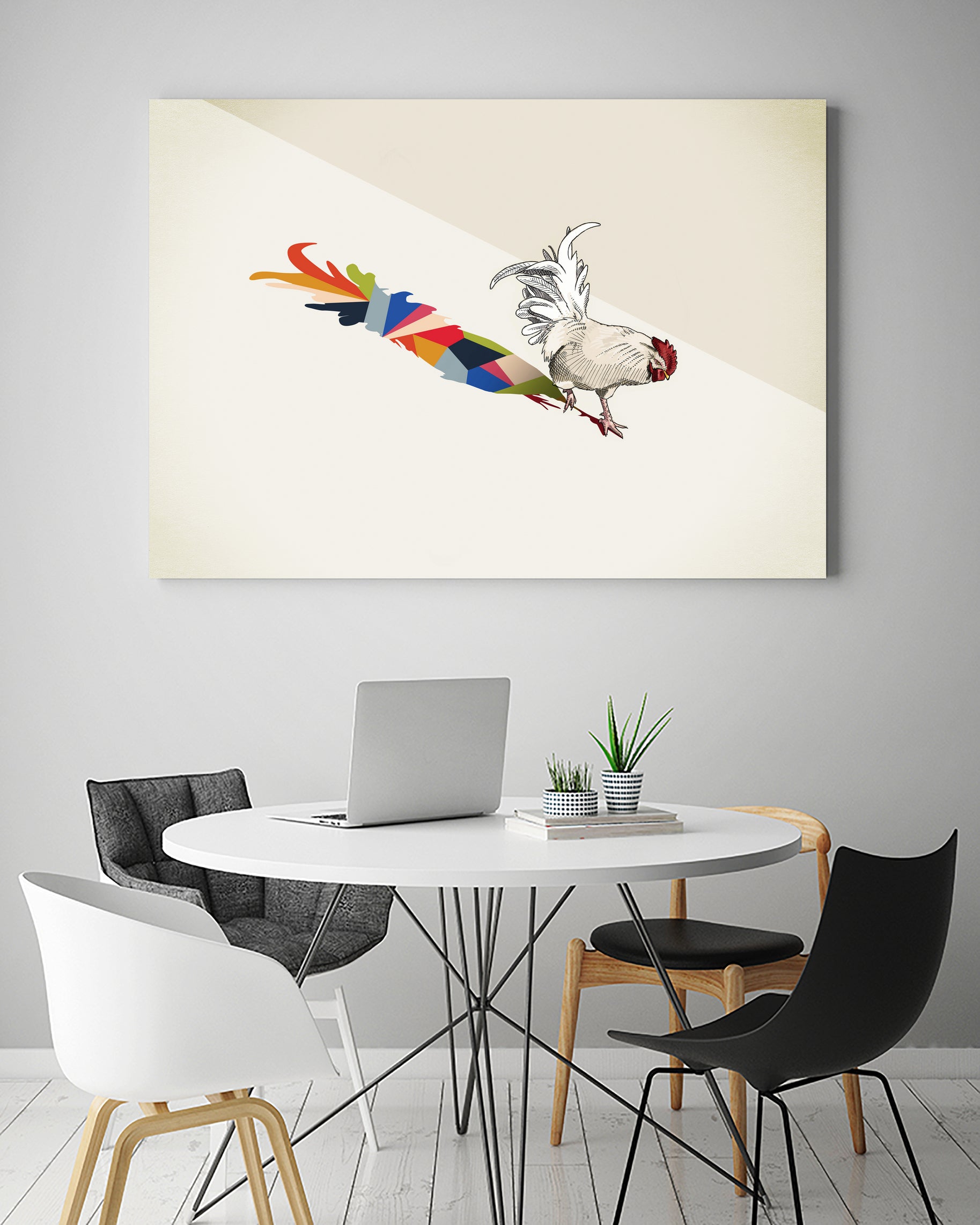 Walking Shadow, Rooster by Jason Ratliff on GIANT ART - photo illustration