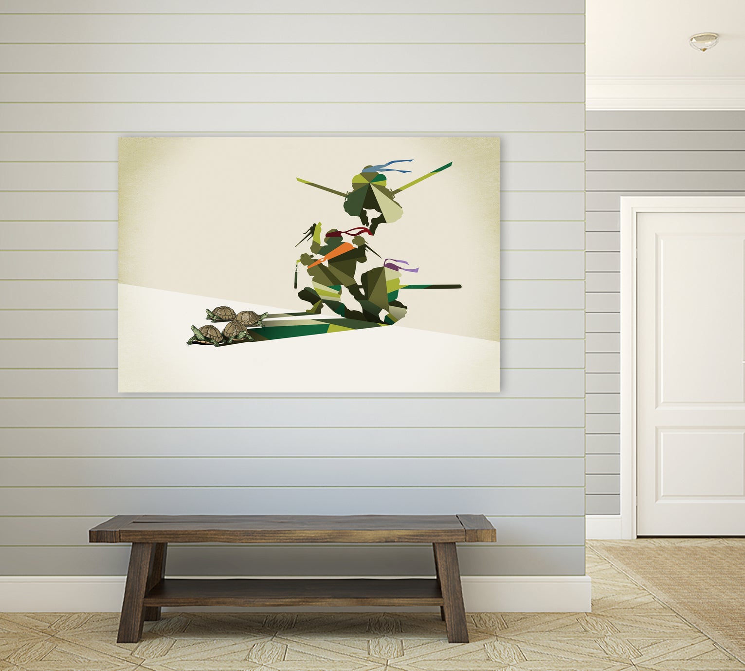 Walking Shadow, Turtles by Jason Ratliff on GIANT ART - green digital drawing