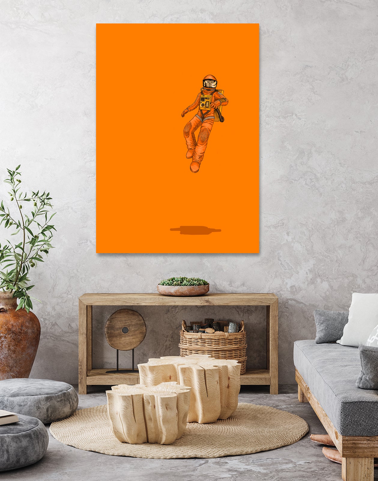 Float - Out in space by Jason Ratliff on GIANT ART - orange digital painting