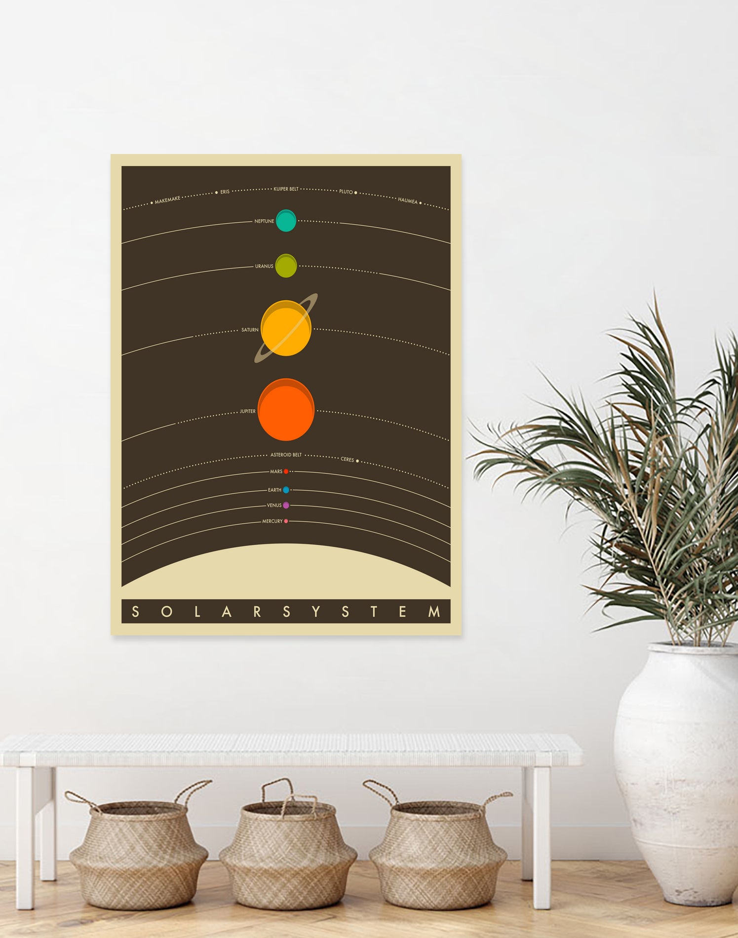 Solar System by Jazzberry Blue on GIANT ART - brown vector illustration