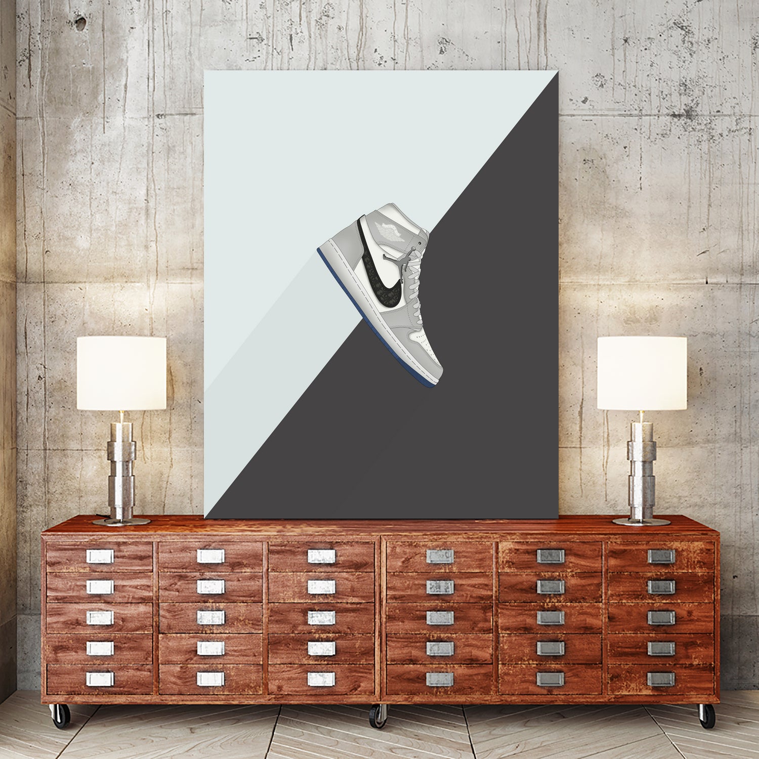 Sneakers D1OR by Yanuar Ahmat on GIANT ART - white digital drawing