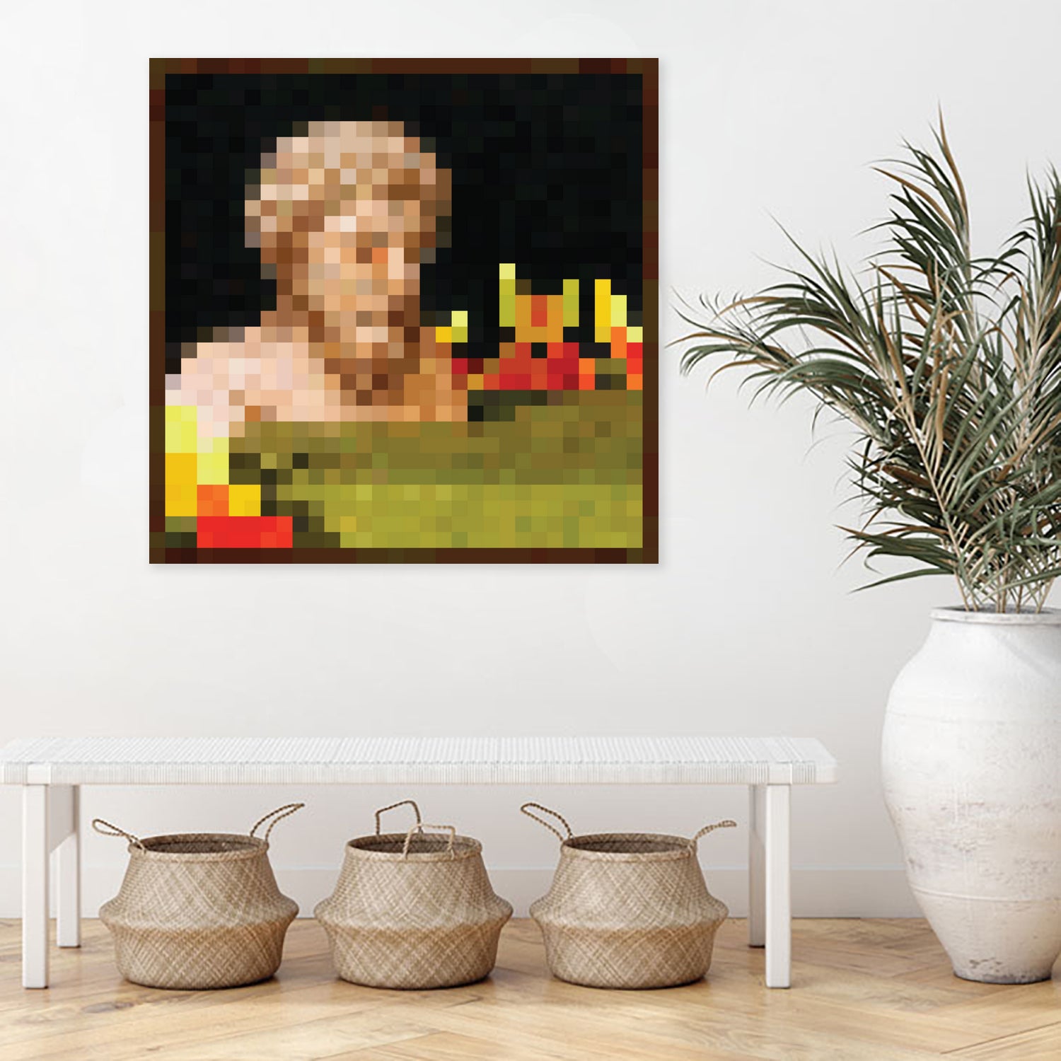 Minecraft Painting Bust by Javier Arrarte on GIANT ART - black digital painting