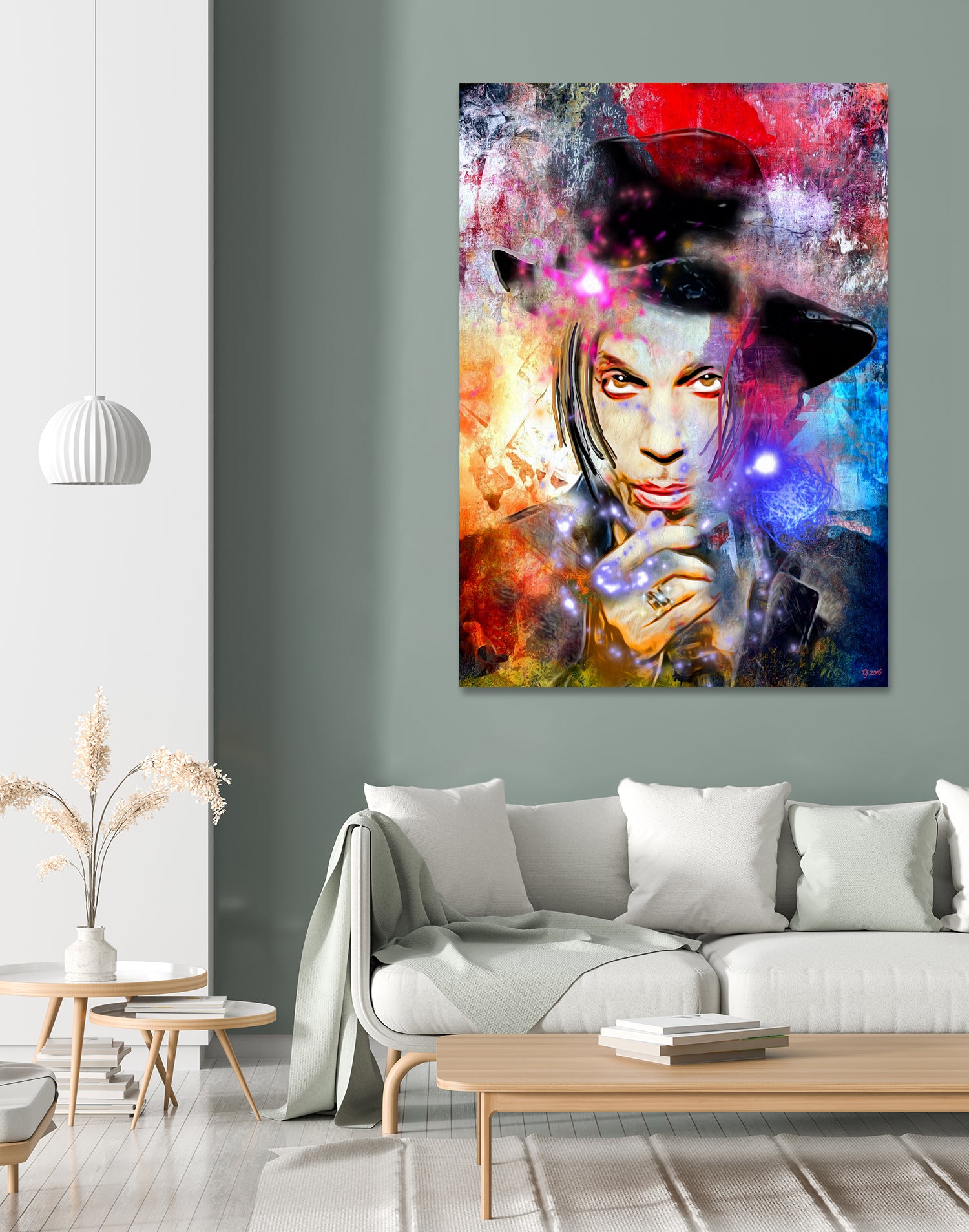 Prince Painted by Daniel Janda on GIANT ART - gray digital painting