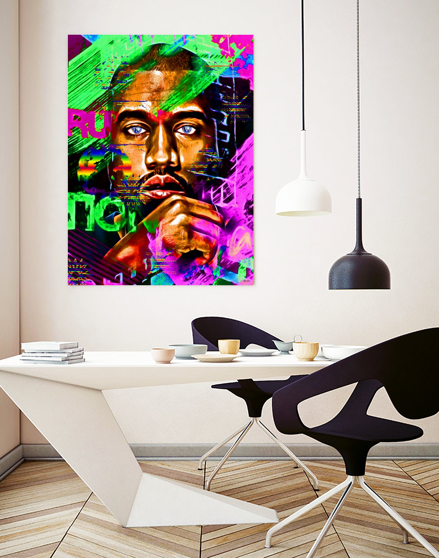 KW Painted by Daniel Janda on GIANT ART - gray digital painting