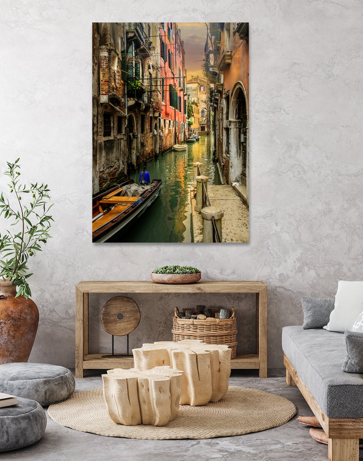 Colours of Venezia by Brian Tarr on GIANT ART - yellow digital painting