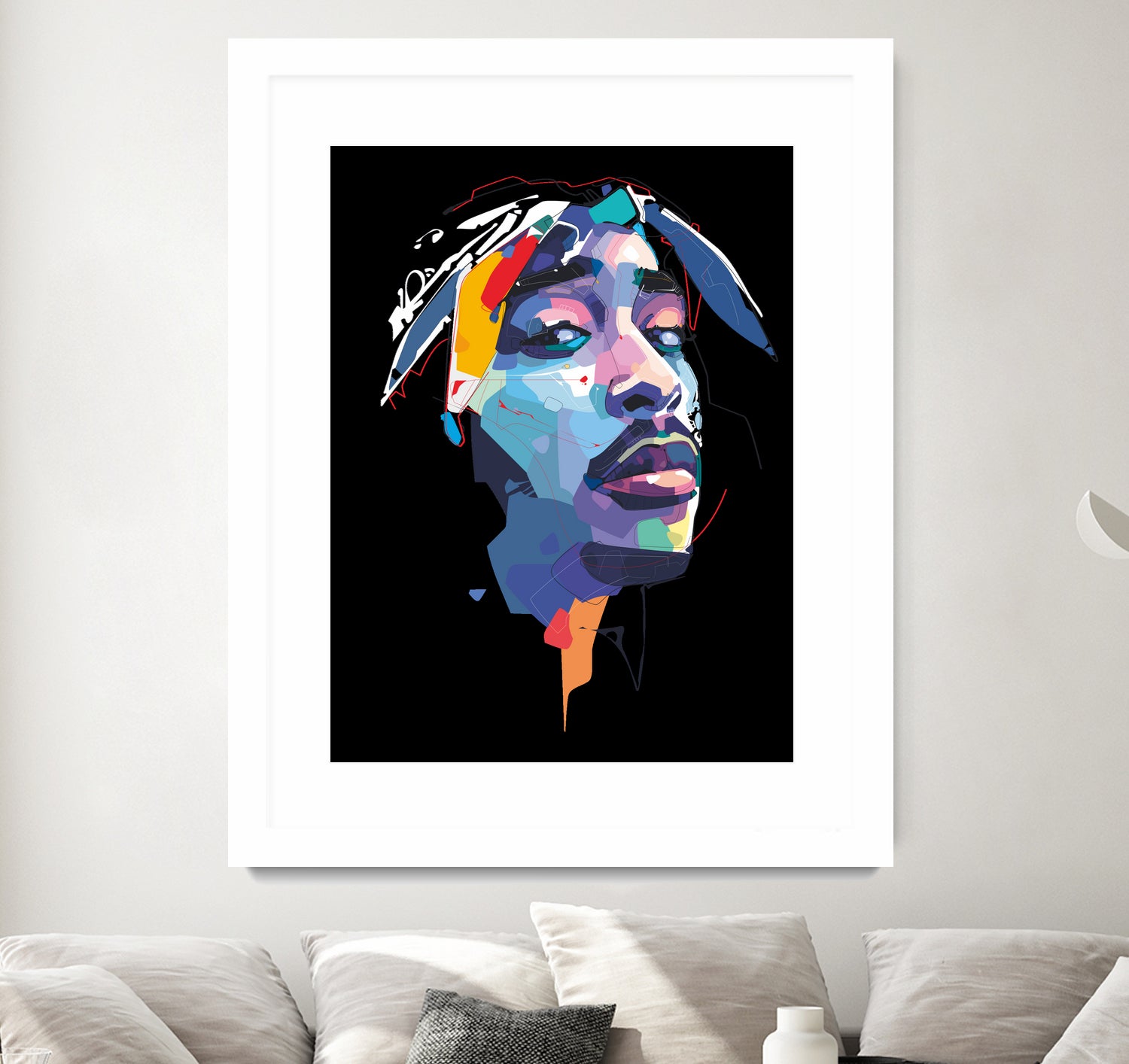 tupac by Deni Rahayu on GIANT ART - white digital drawing