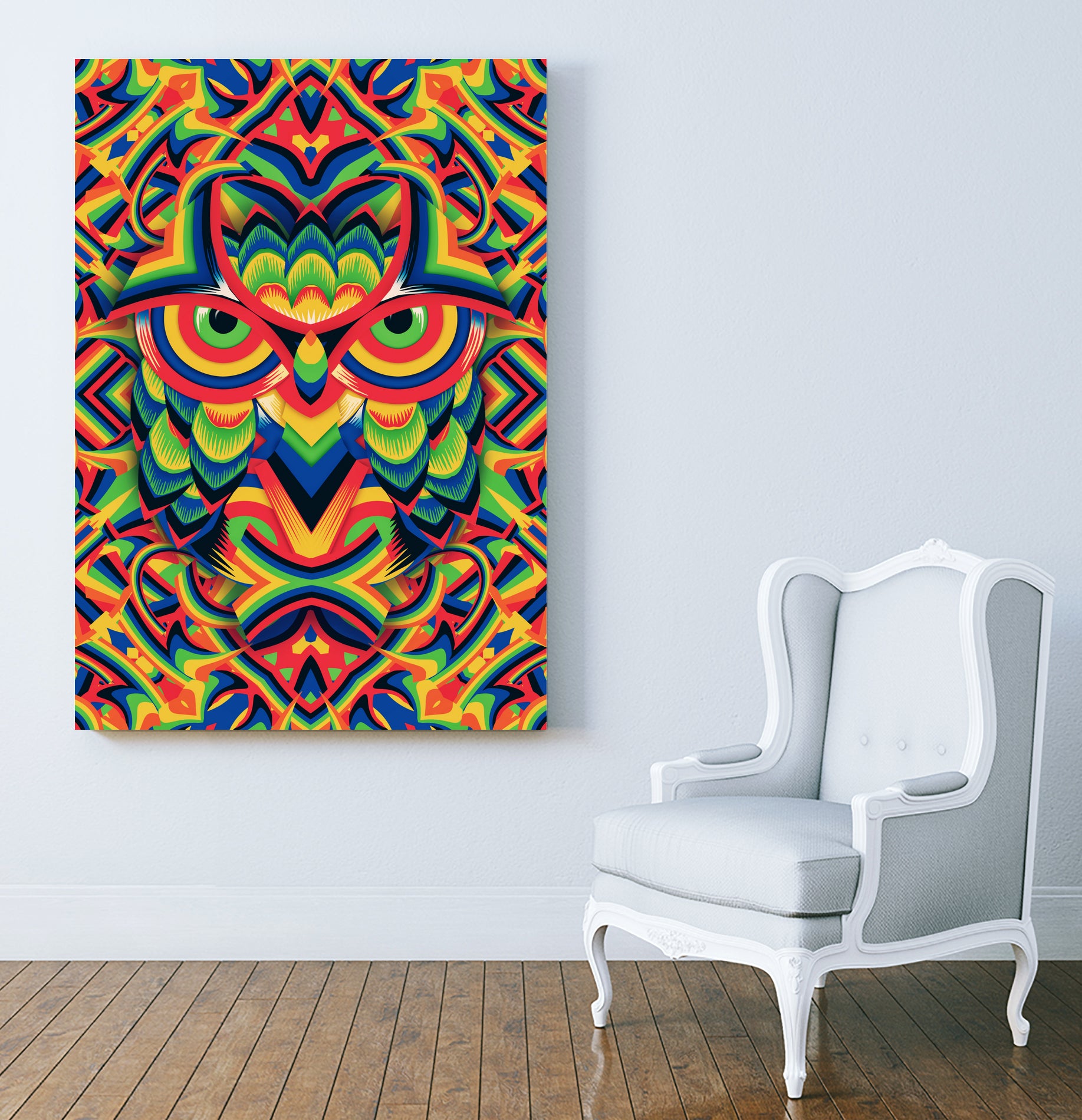 Owl 3 by Ali Gulec on GIANT ART - white digital drawing