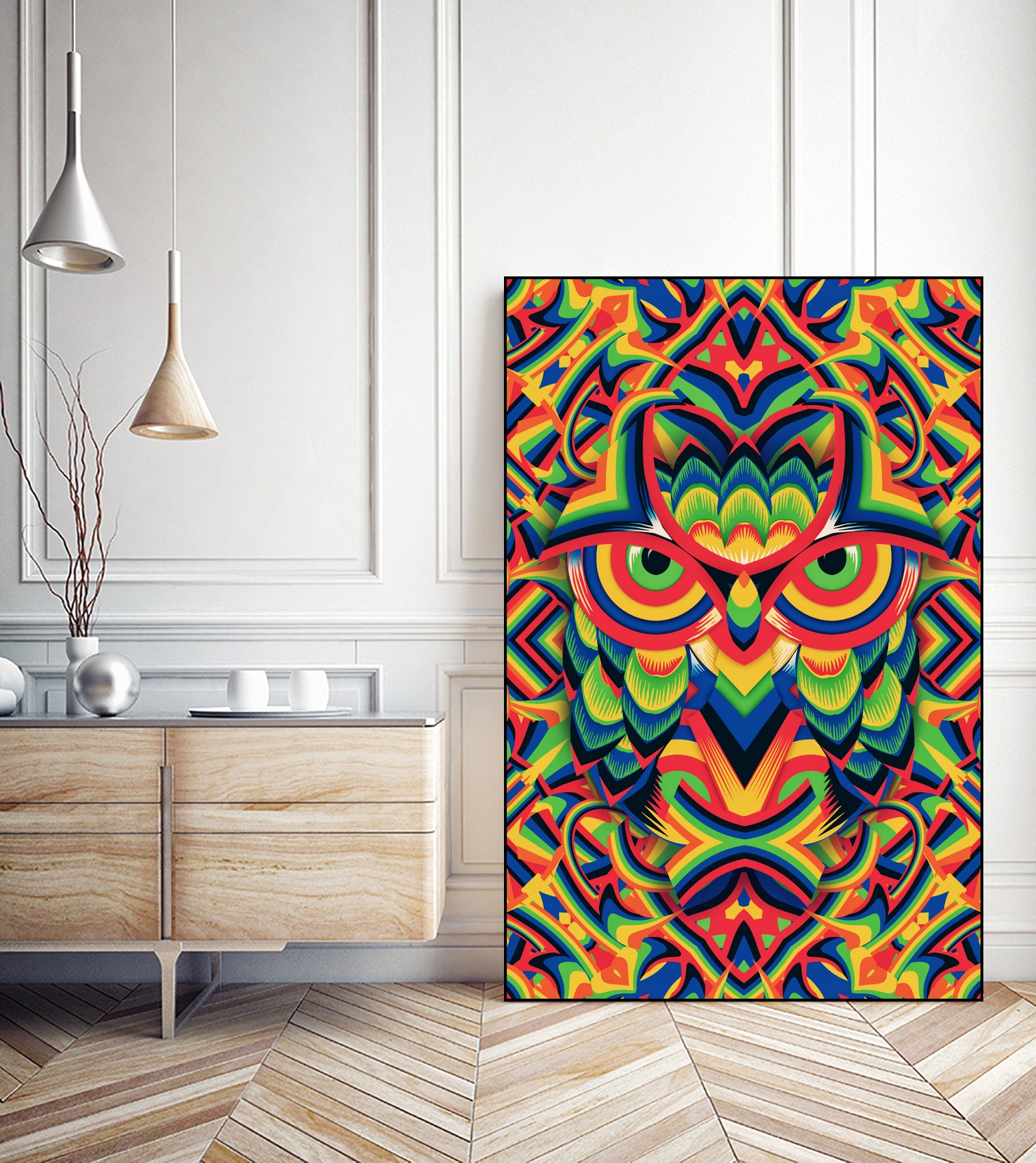 Owl 3 by Ali Gulec on GIANT ART - white digital drawing