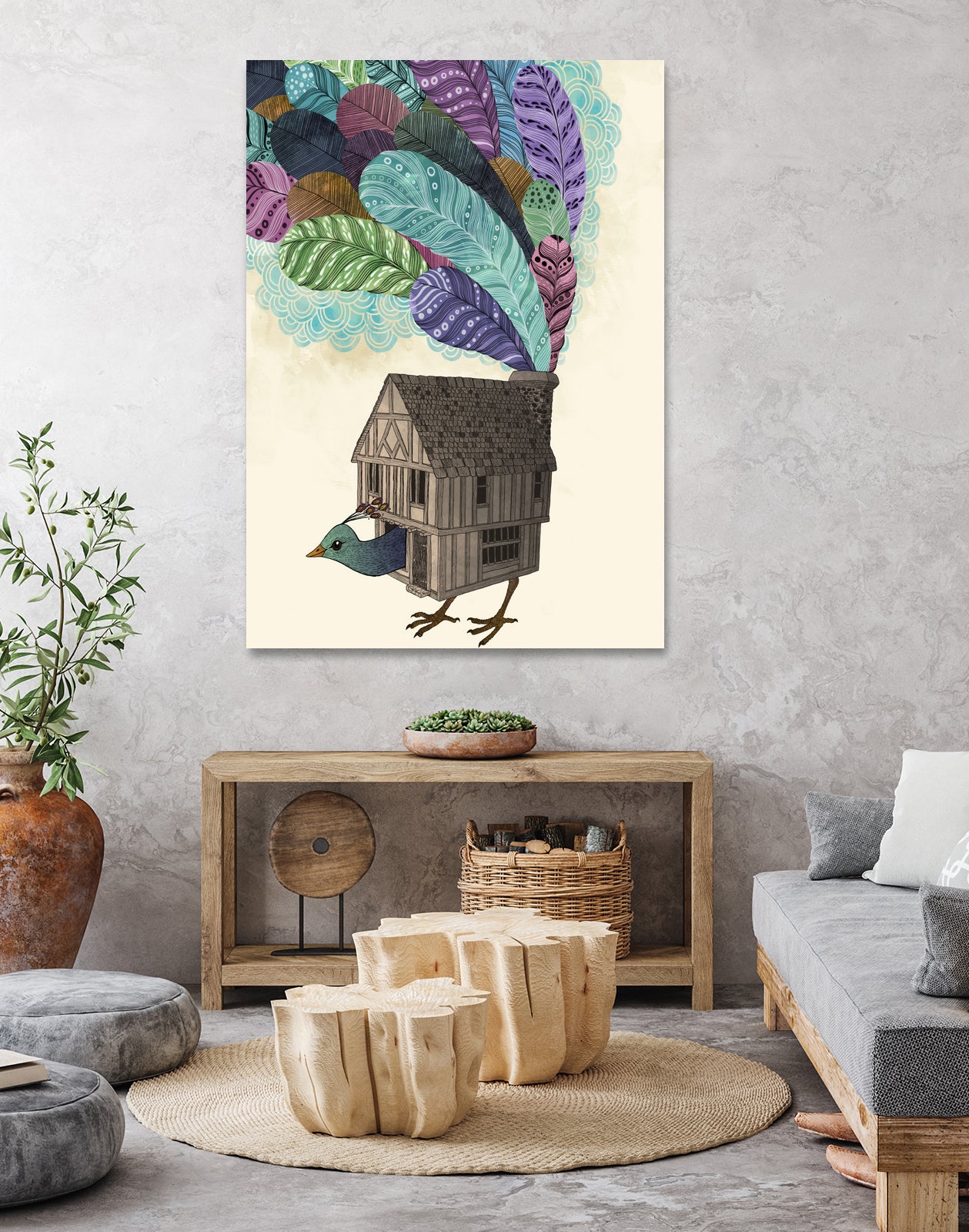 TheBirdhouse by Laura Graves on GIANT ART - blue digital drawing